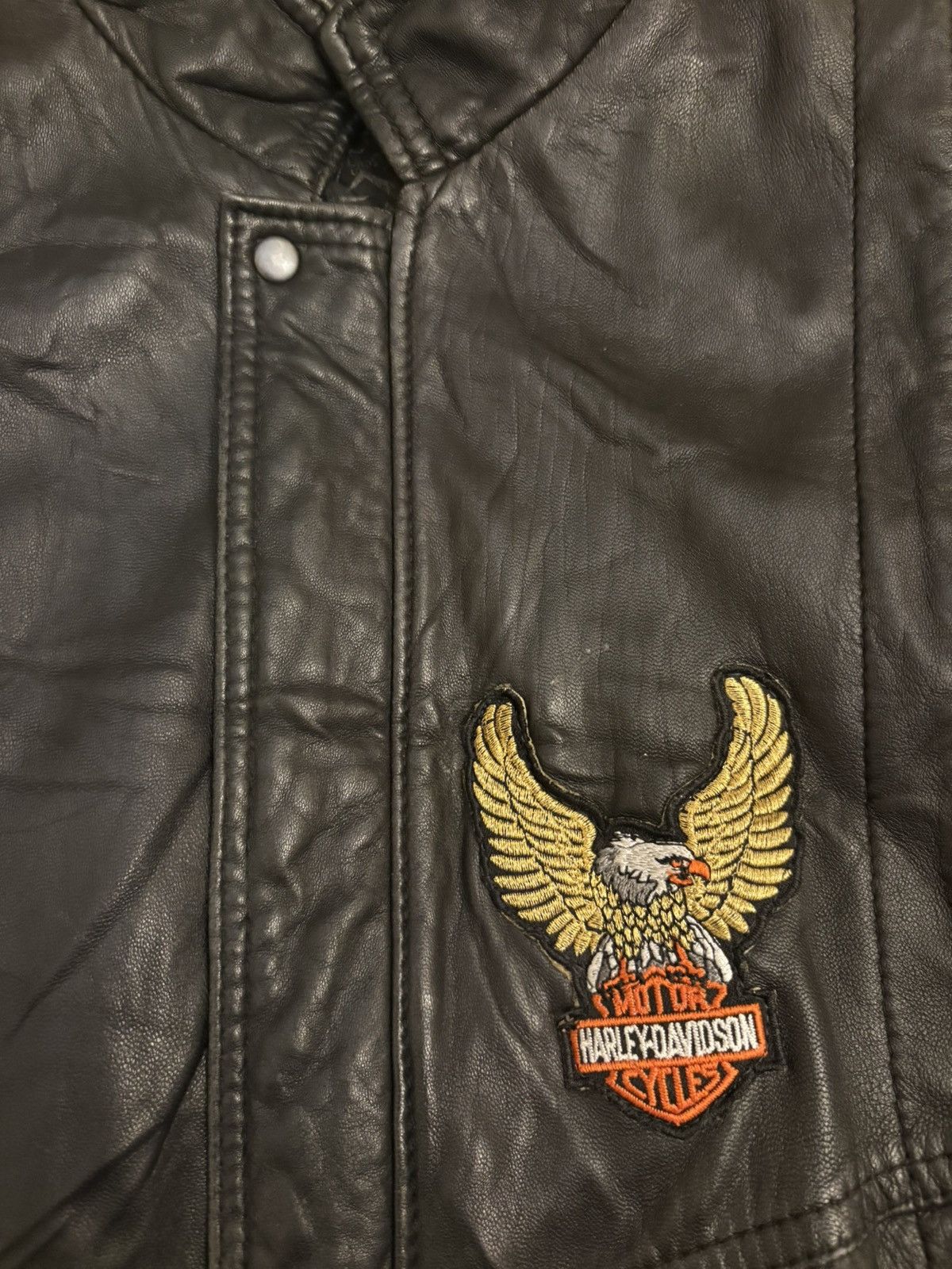 Harley Davidson Vintage 1990s Harley Davidson leather jacket size M Size US M / EU 48-50 / 2 - 3 Thumbnail