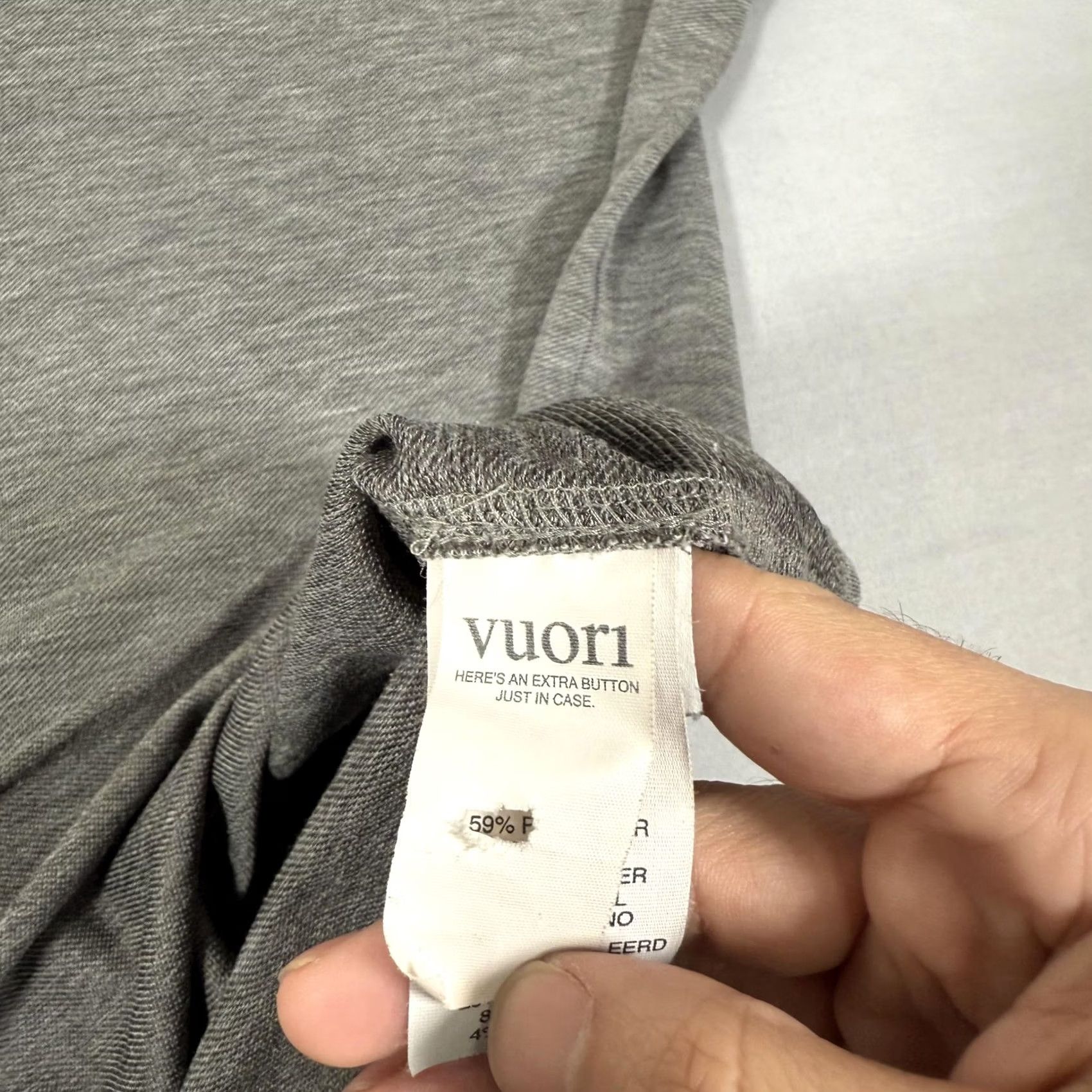 Vuori Vuori Polo Shirt Mens XL Gray Stretch Jersey Casual Short Sleeve Collared Size US XL / EU 56 / 4 - 7 Thumbnail