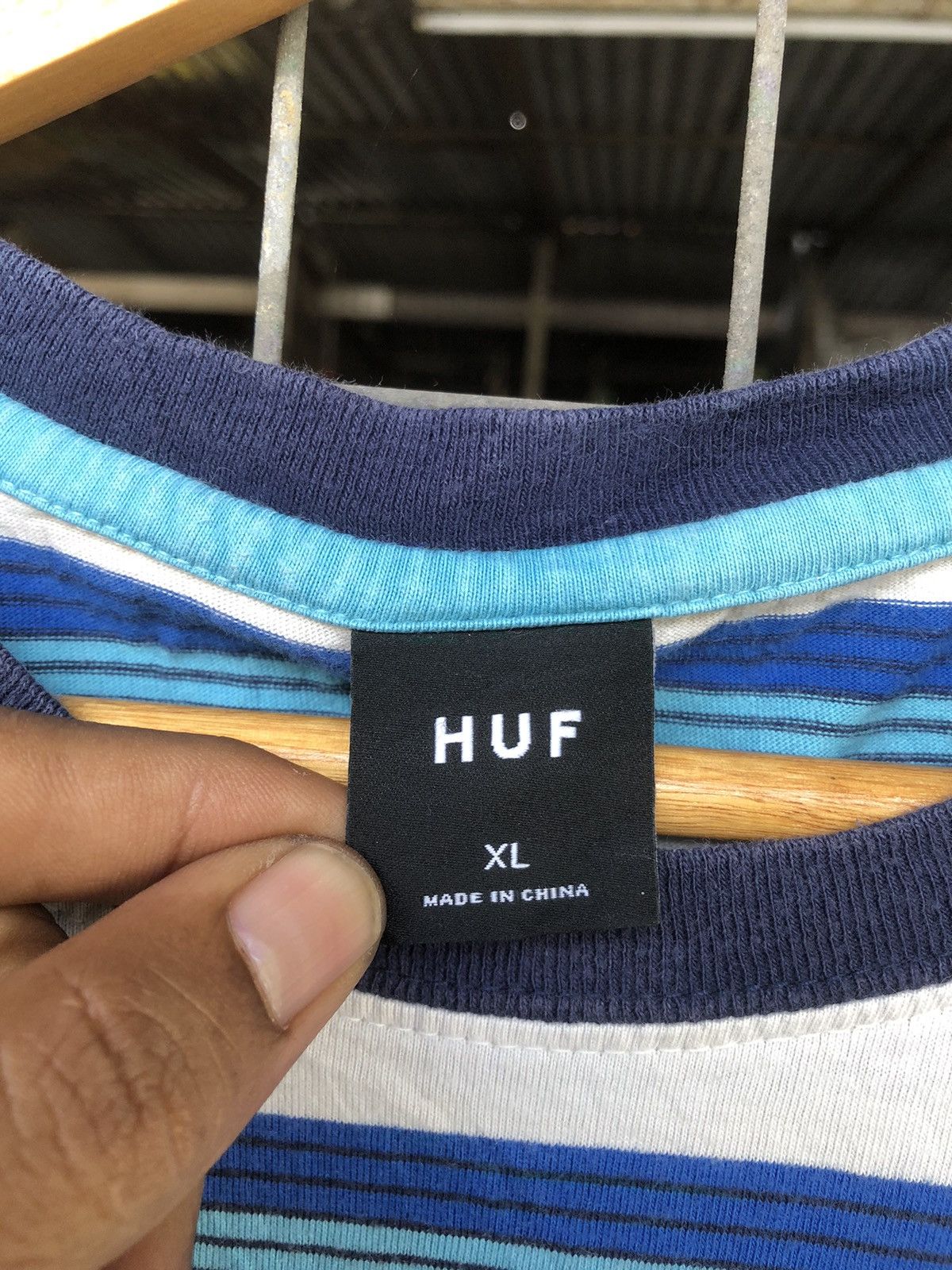 Japanese Brand × Vintage Vintage Y2K HUF WORLDWIDE Streetwear Centre Logo Tee Size US XL / EU 56 / 4 - 8 Thumbnail