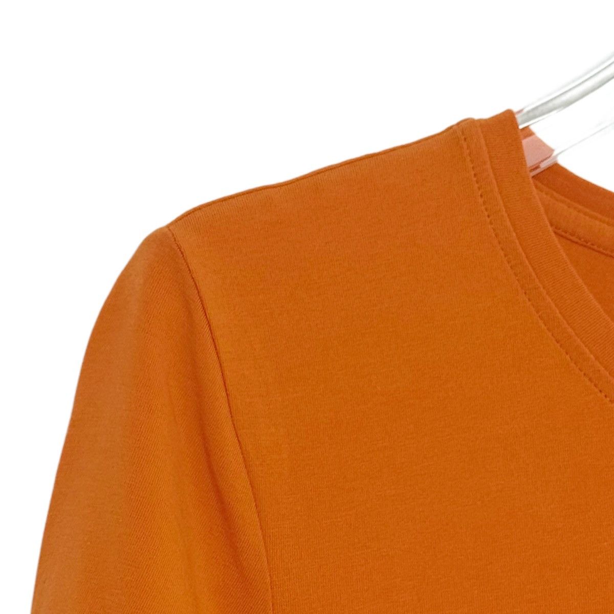 Burberry Burberry Orange Cotton Crew Neck Short Sleeve T-Shirt K26WX Size S / US 4 / IT 40 - 3 Thumbnail