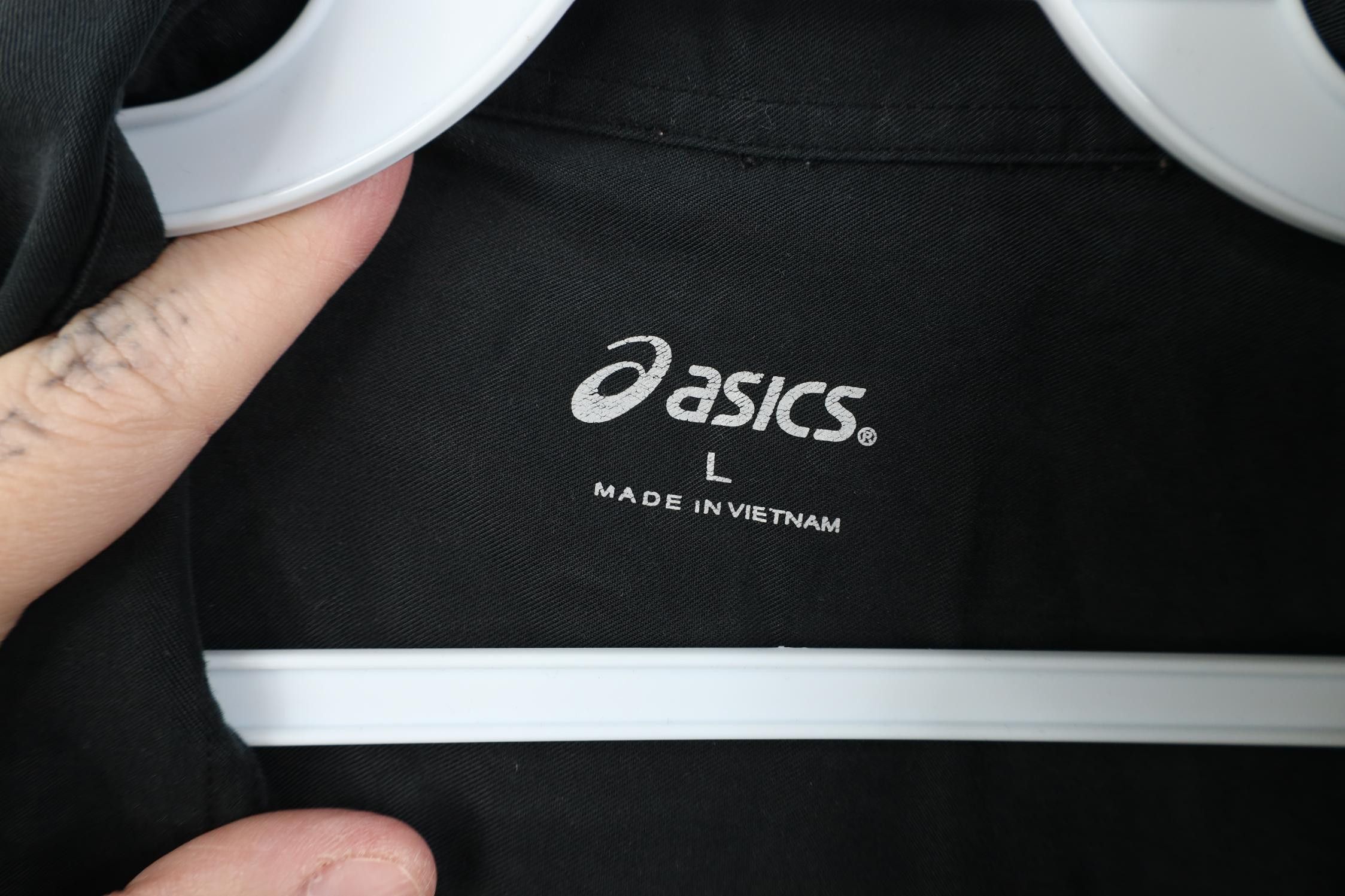 Asics Vintage Asics Spell Out Microfiber Short Sleeve Button Shirt Size US L / EU 52-54 / 3 - 7 Thumbnail