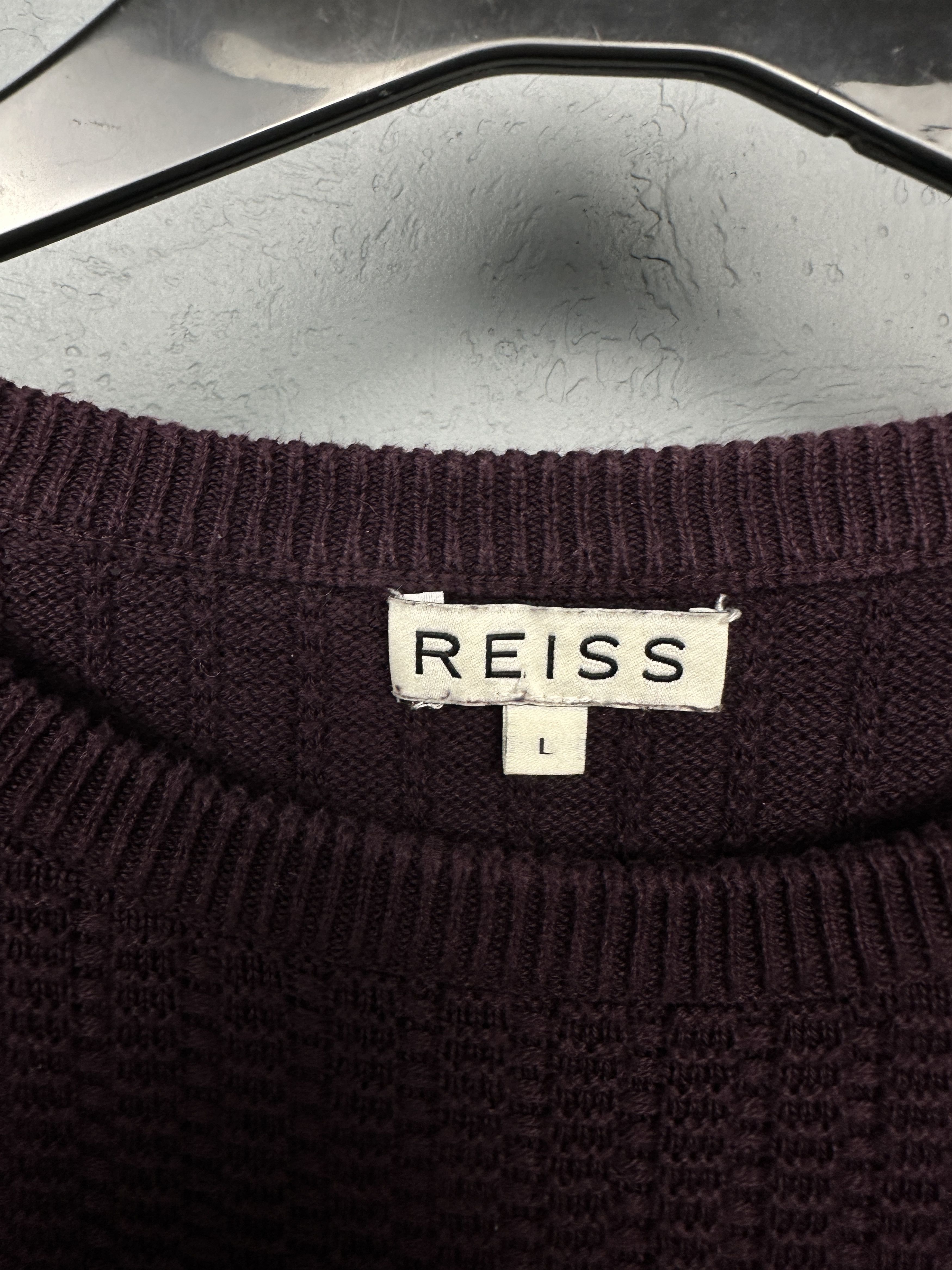 Reiss Reiss Mens Crew Neck Knit Sweater Size US L / EU 52-54 / 3 - 3 Thumbnail