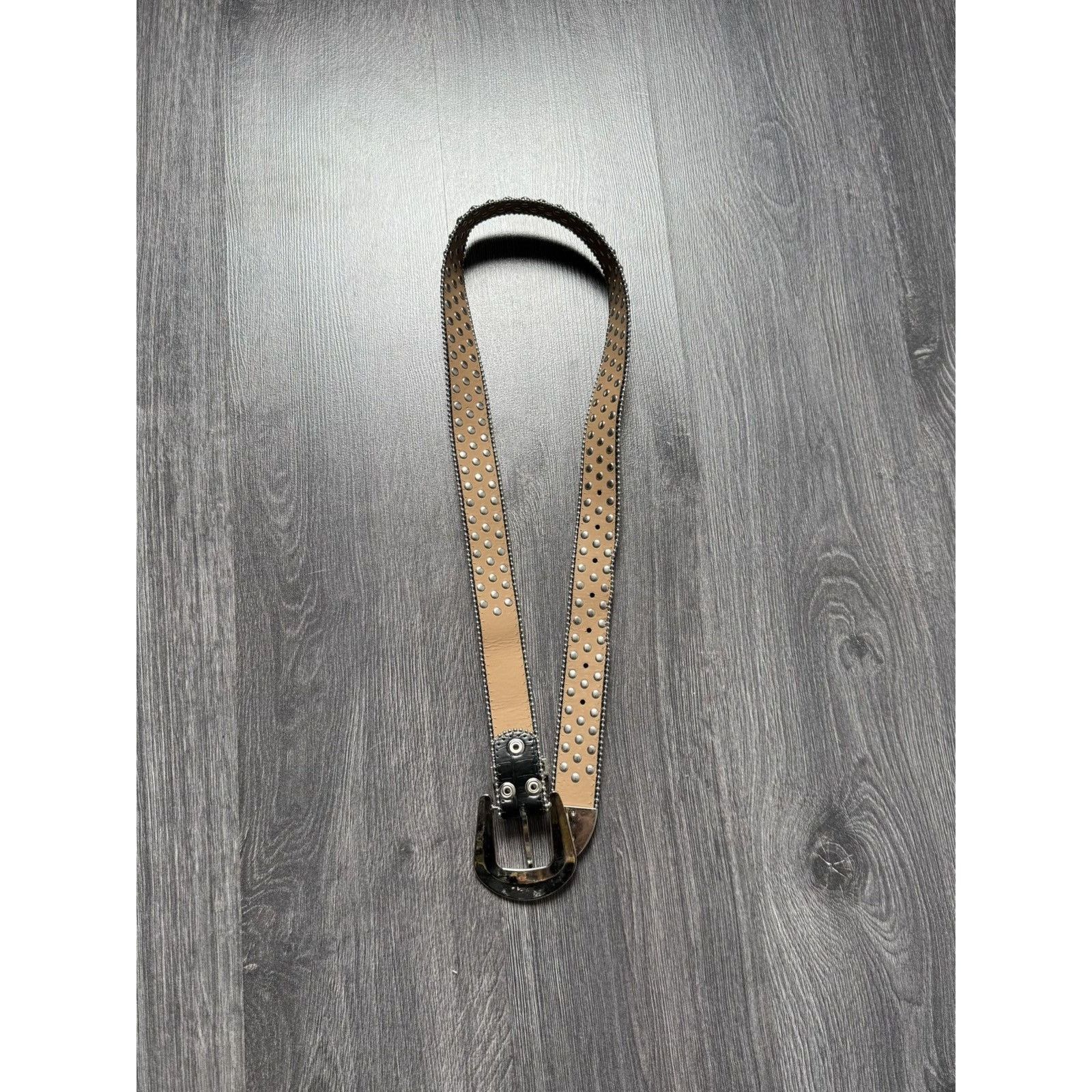 Japanese Brand × Vintage Vintage B.B Simon Style Belt Y2K Rhinestones Punk Metal Size ONE SIZE - 7 Thumbnail