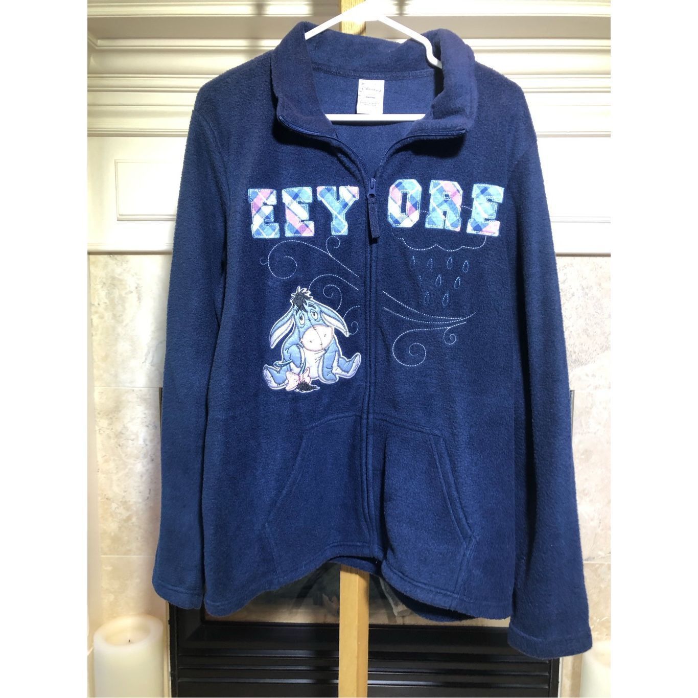 Disney Disney Women’s Navy Blue Fleece Eeyore Zip Up Jacket Size XL Size XL / US 12-14 / IT 48-50 - 1 Thumbnail