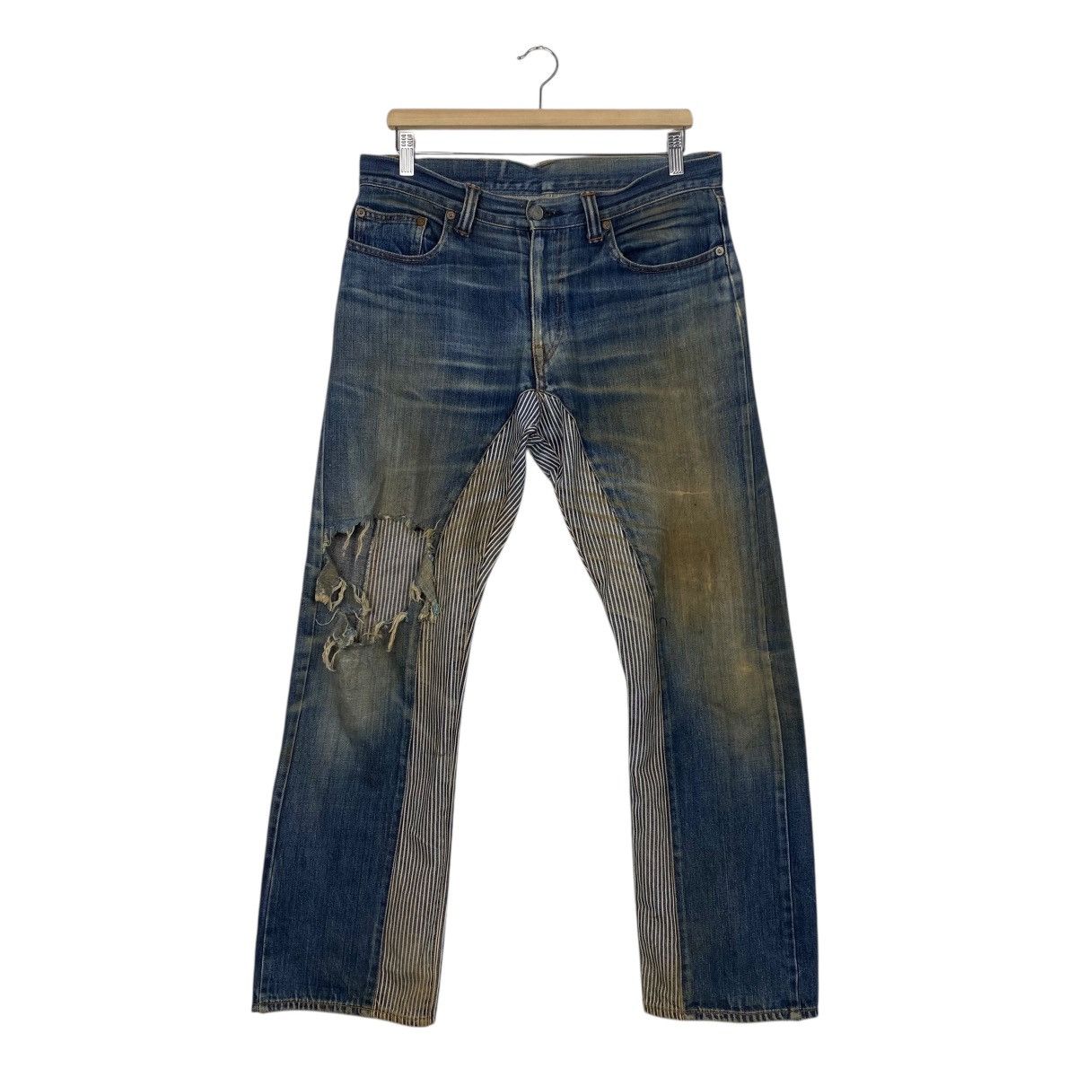 KOJIMA GENES Kojima Genes half hickori distress denim Size US 34 / EU 50 - 1 Thumbnail