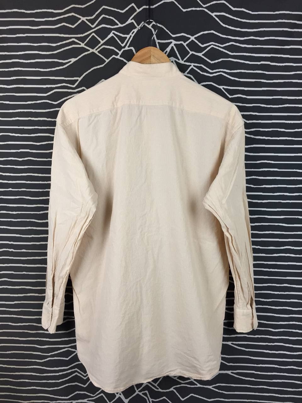 Lemaire × Uniqlo Uniqlo U Lemaire Minimalist Stand Collar Stripe Shirt Size US S / EU 44-46 / 1 - 5 Thumbnail