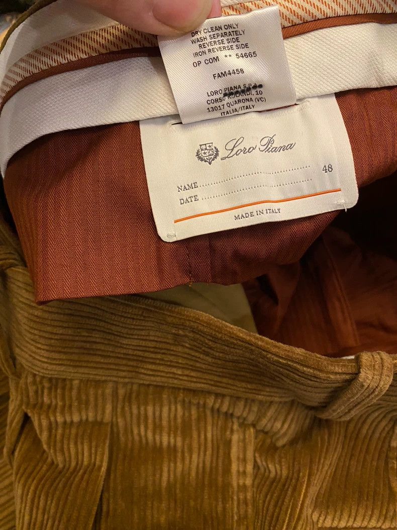 Loro Piana LORO PIANA Cotton trousers Size 48L - 7 Thumbnail