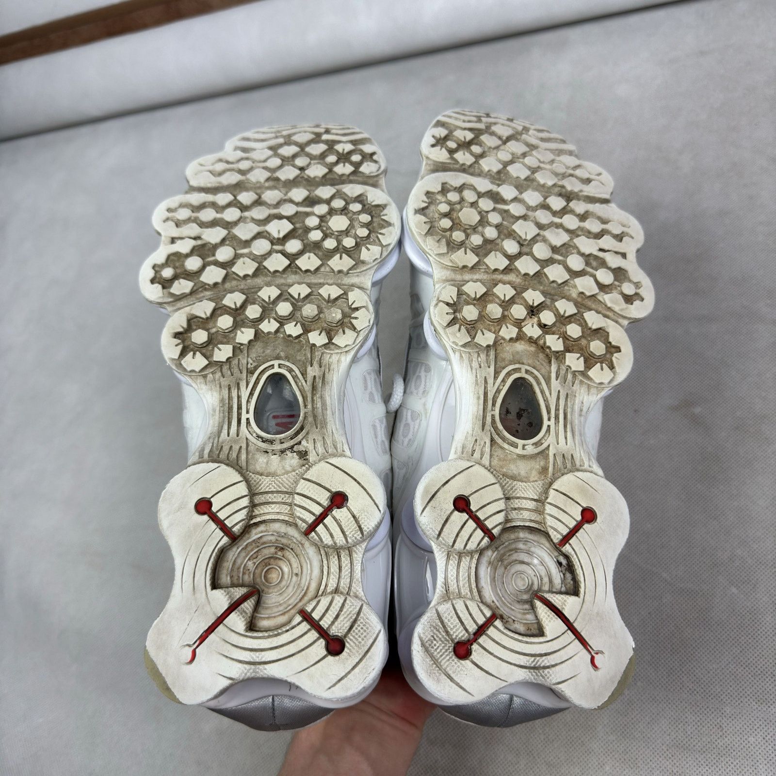 Nike Nike Shox TL AV3595-100 Men's White Swoosh Sneakers Shoes 12 Size US 12 / EU 45 - 12 Thumbnail