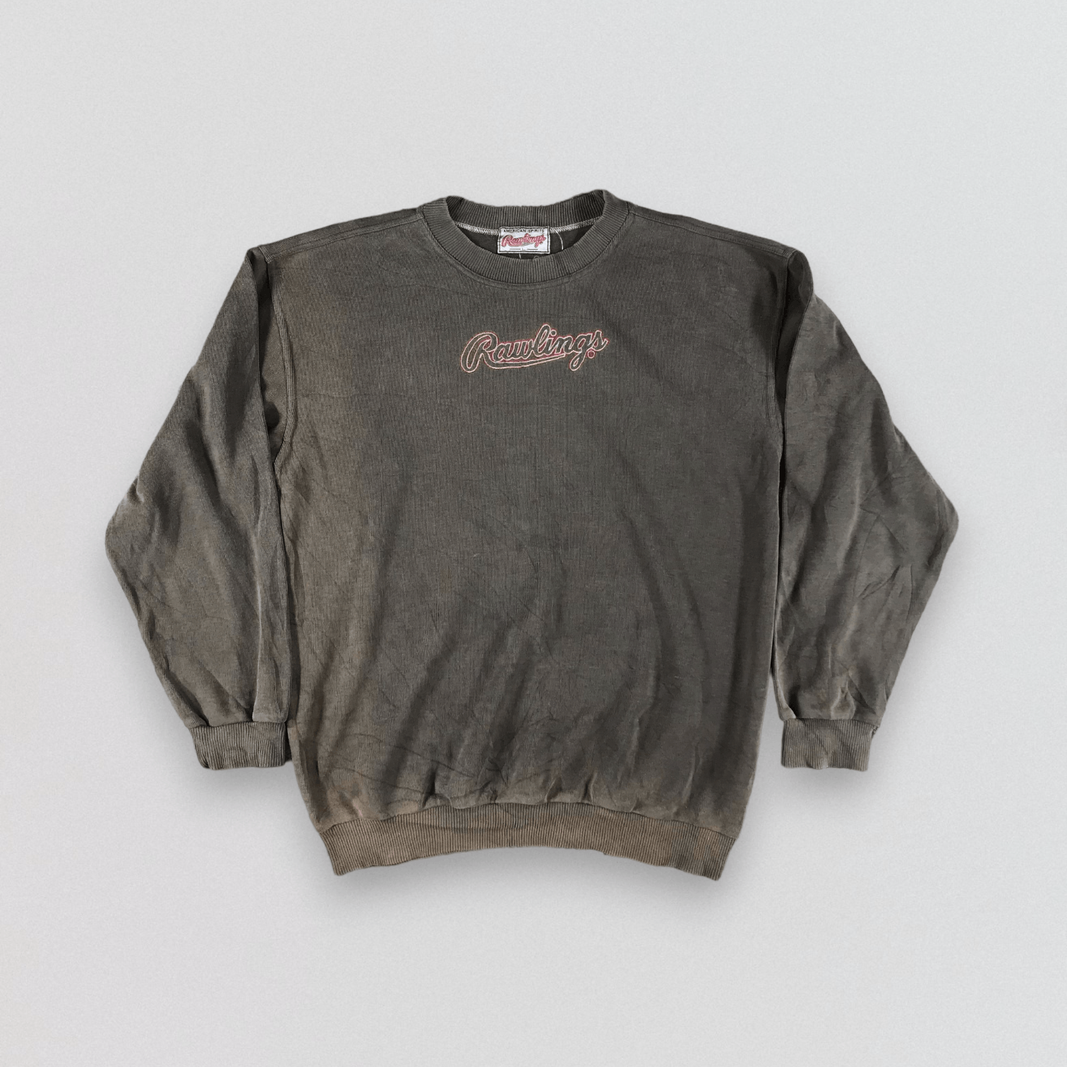 Vintage Vintage 90s Rawlings Sun faded Crewneck Sweatshirt F144 Size US L / EU 52-54 / 3 - 1 Thumbnail