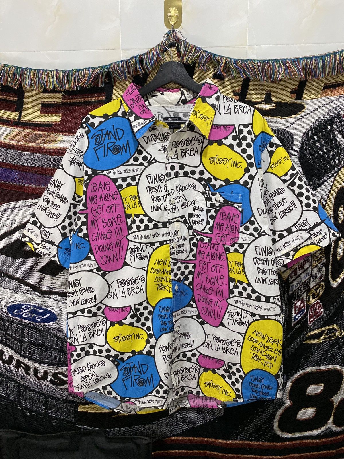 Stussy Stussy Crocodile Print Silk Shirt | Grailed
