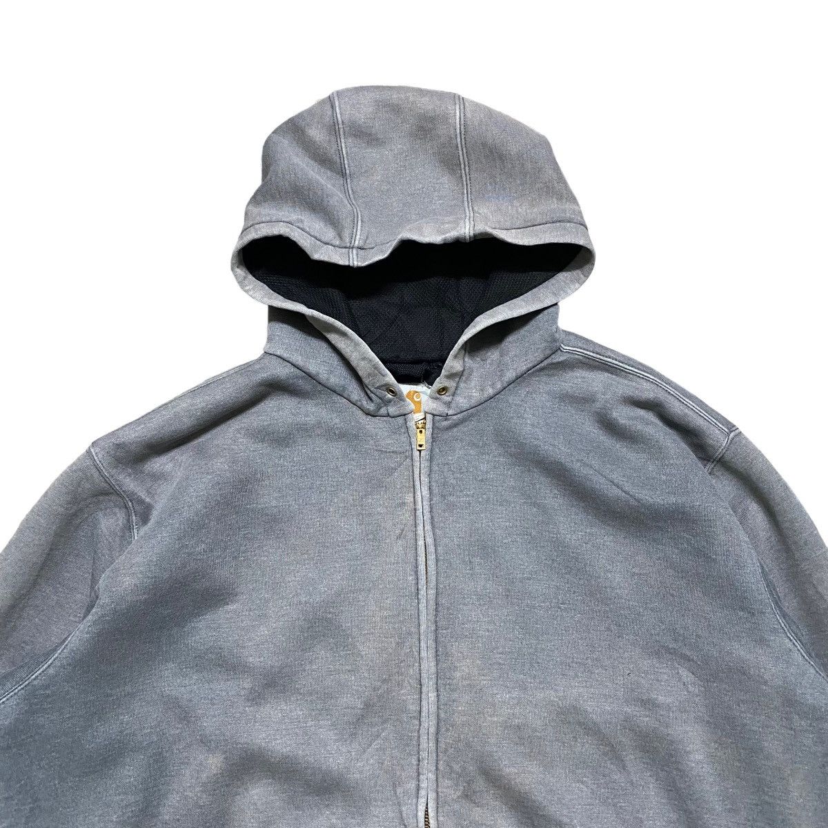 Carhartt Vintage 90s Carhartt Hoodie Thermal Sun Faded Size US XL / EU 56 / 4 - 3 Thumbnail