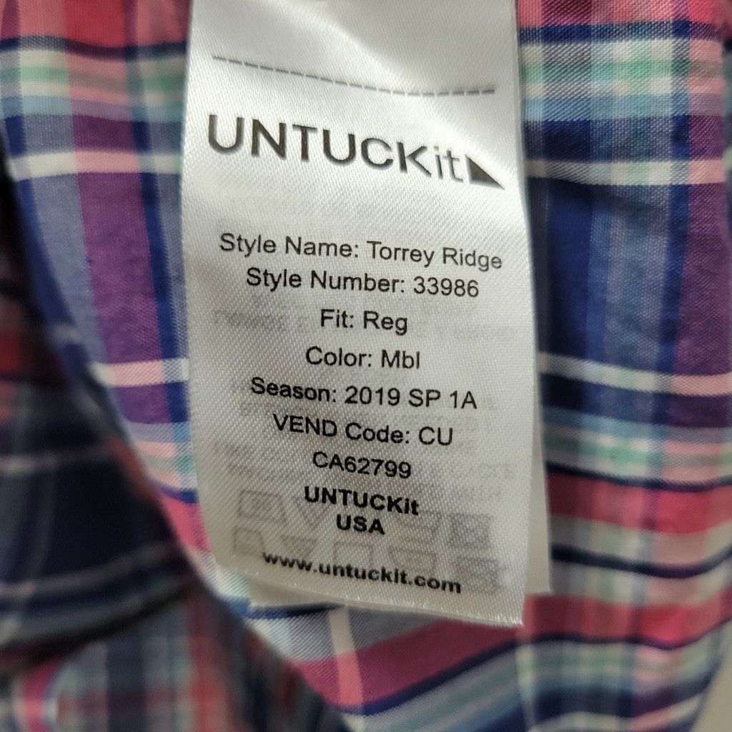 UNTUCKit UNTUCKiT Torrey Ridge Men's Long-Sleeves Plaid Shirt Large Size US L / EU 52-54 / 3 - 8 Thumbnail