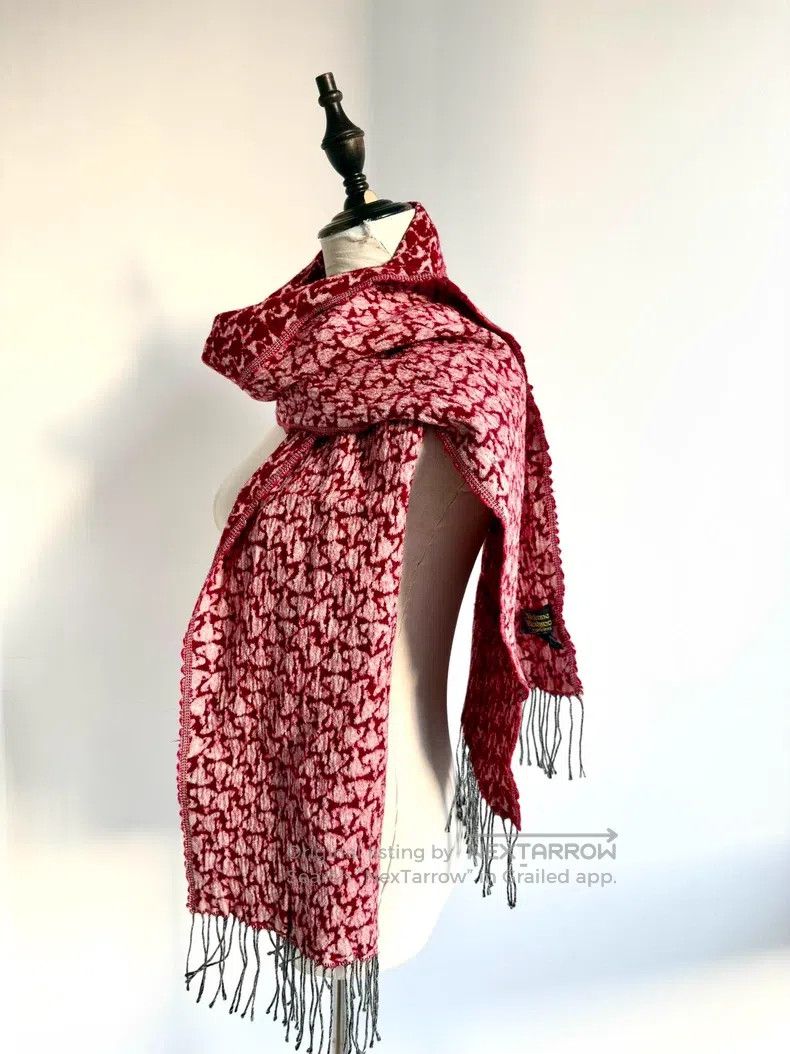 Vivienne Westwood Vivienne Westwood Red double-sided full-print Saturn scarf Size ONE SIZE - 3 Thumbnail