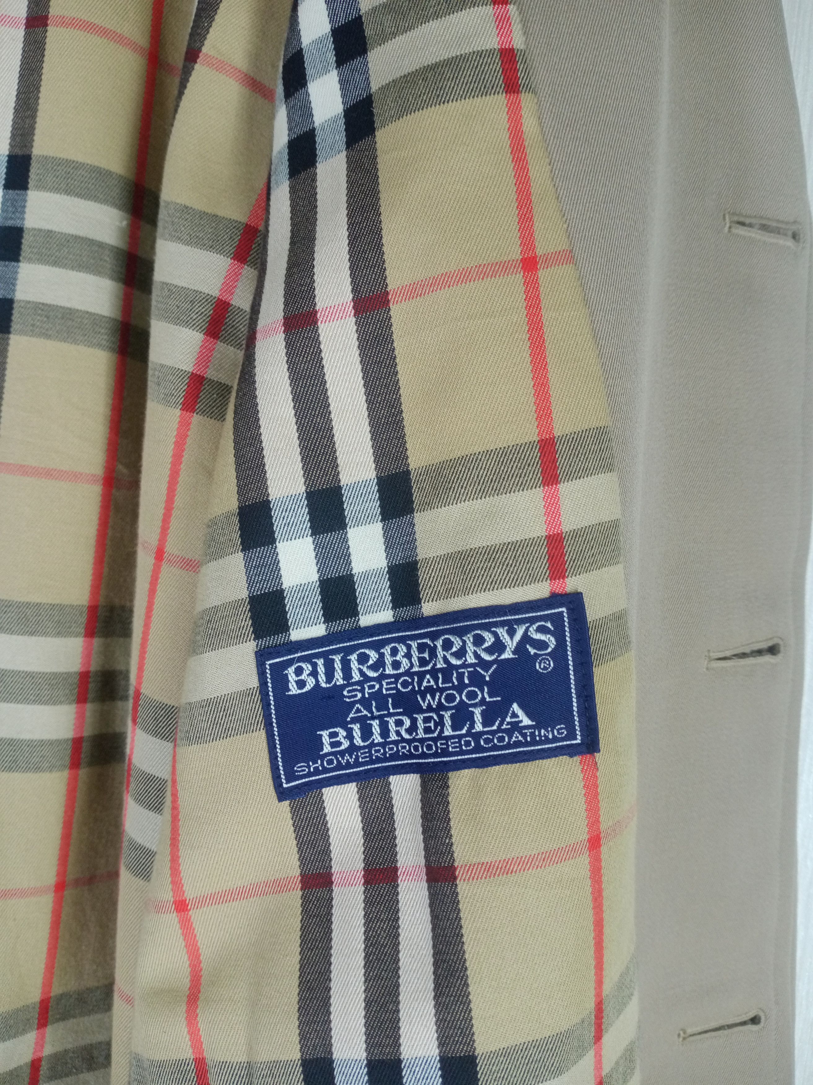 Burberry Vintage 90s Burberrys Nova Check Men's Trench Coat Size US L / EU 52-54 / 3 - 4 Thumbnail