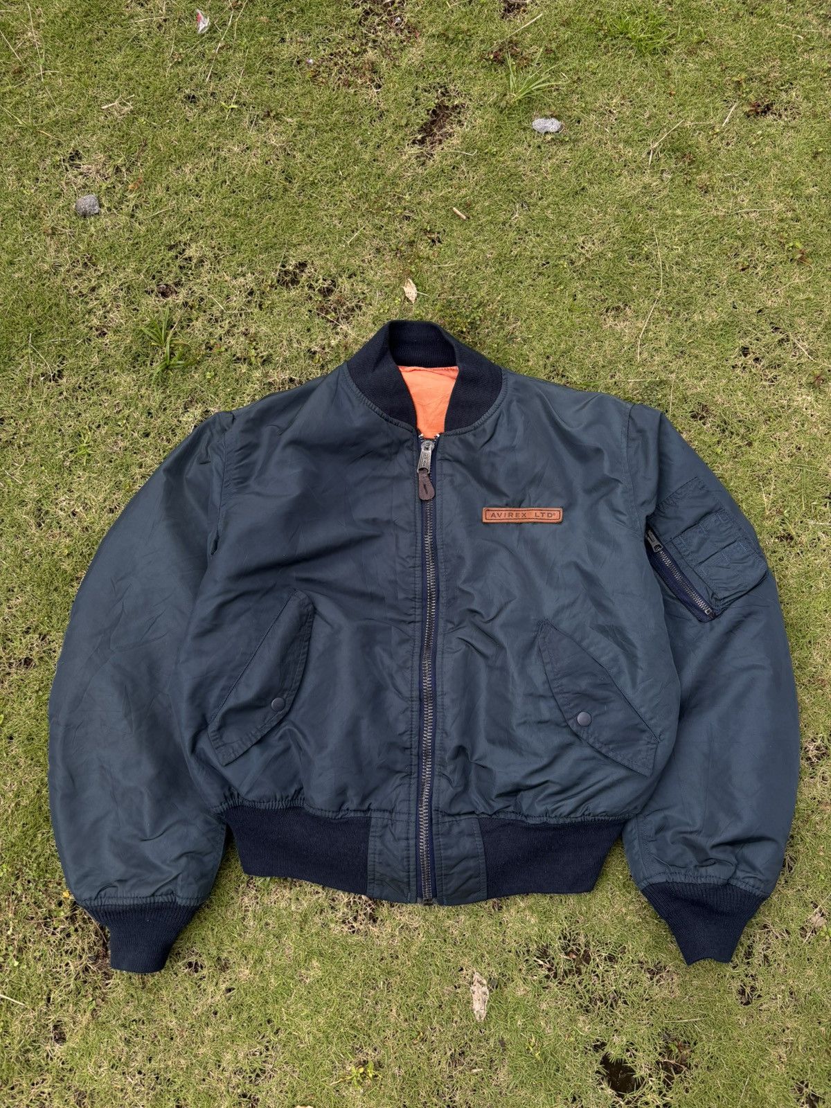 Avirex Bomber ma1 avirex big logo leather Size US L / EU 52-54 / 3 - 4 Thumbnail