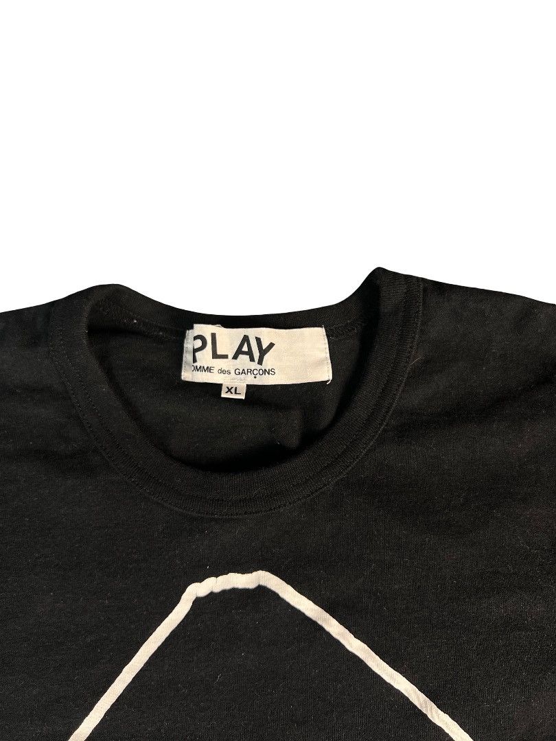 Comme des Garcons COMME des GARÇONS PLAY Black Big Heart Logo Tee Size XL Size US XL / EU 56 / 4 - 2 Thumbnail