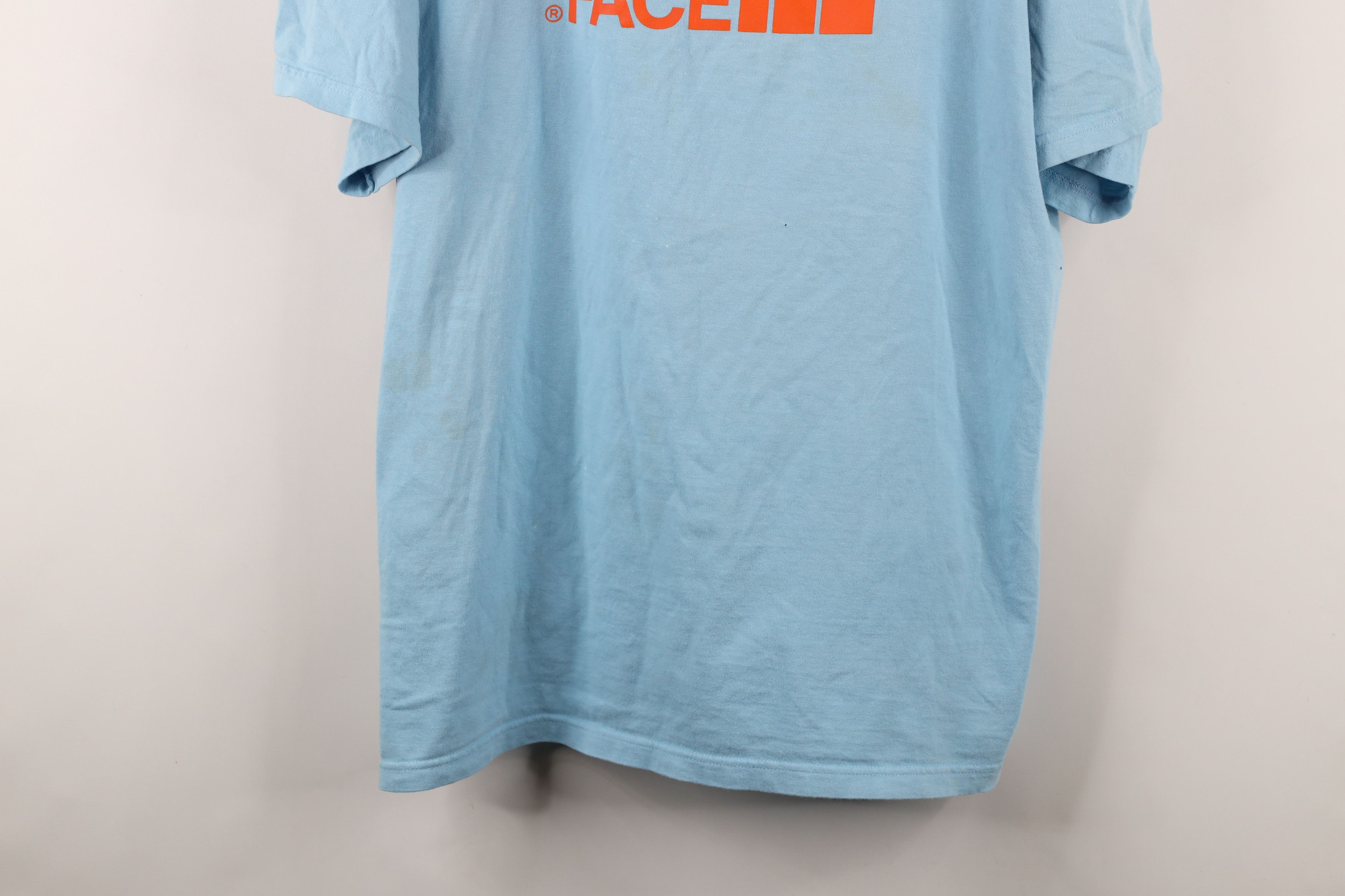 The North Face × Vintage Vintage The North Face Spell Out Big Logo T-Shirt Blue Size US XXL / EU 58 / 5 - 3 Thumbnail