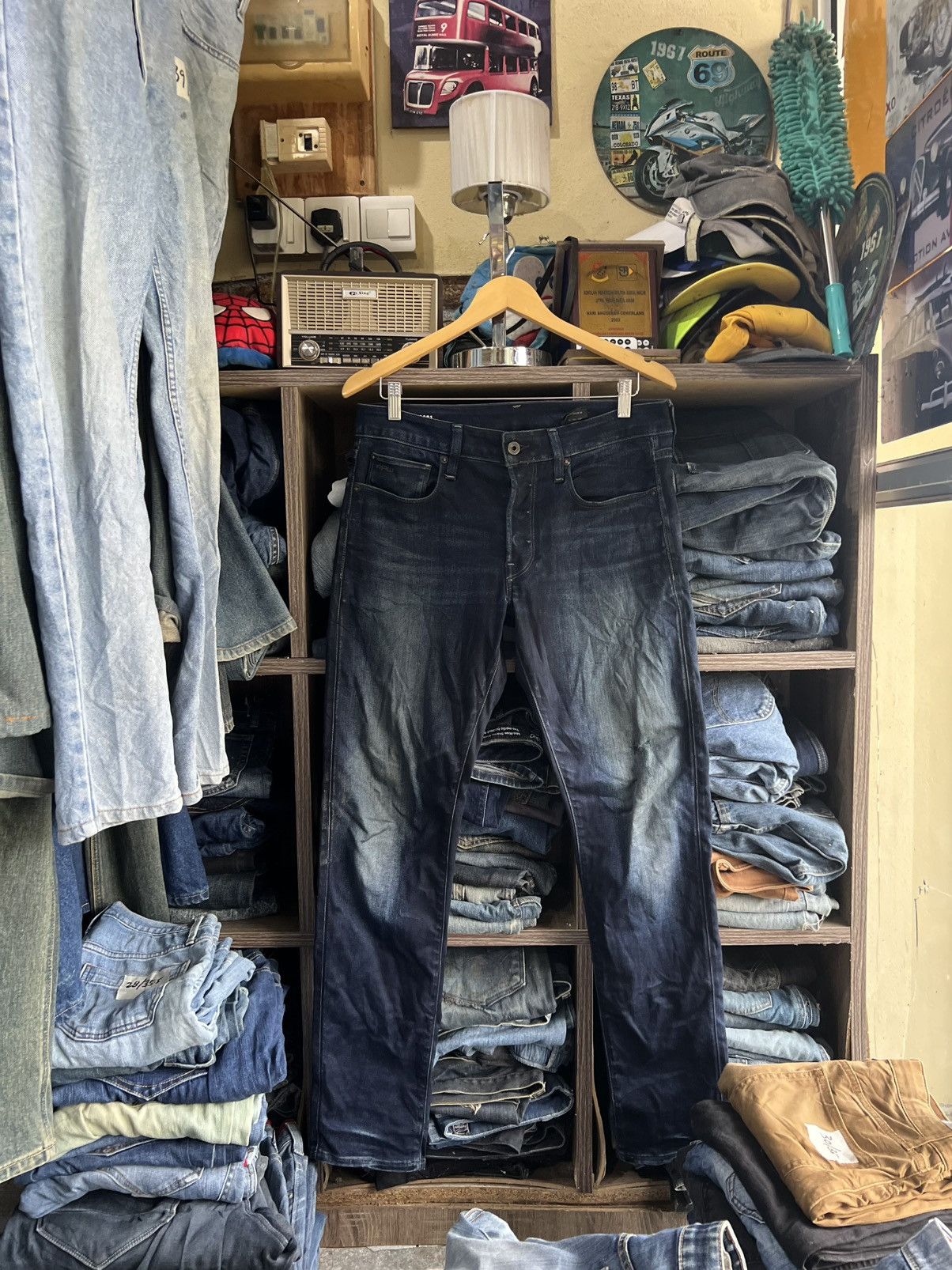 G-Star 🔥G Star Raw 3301 Slim Distressed Denim Size US 33 - 1 Thumbnail