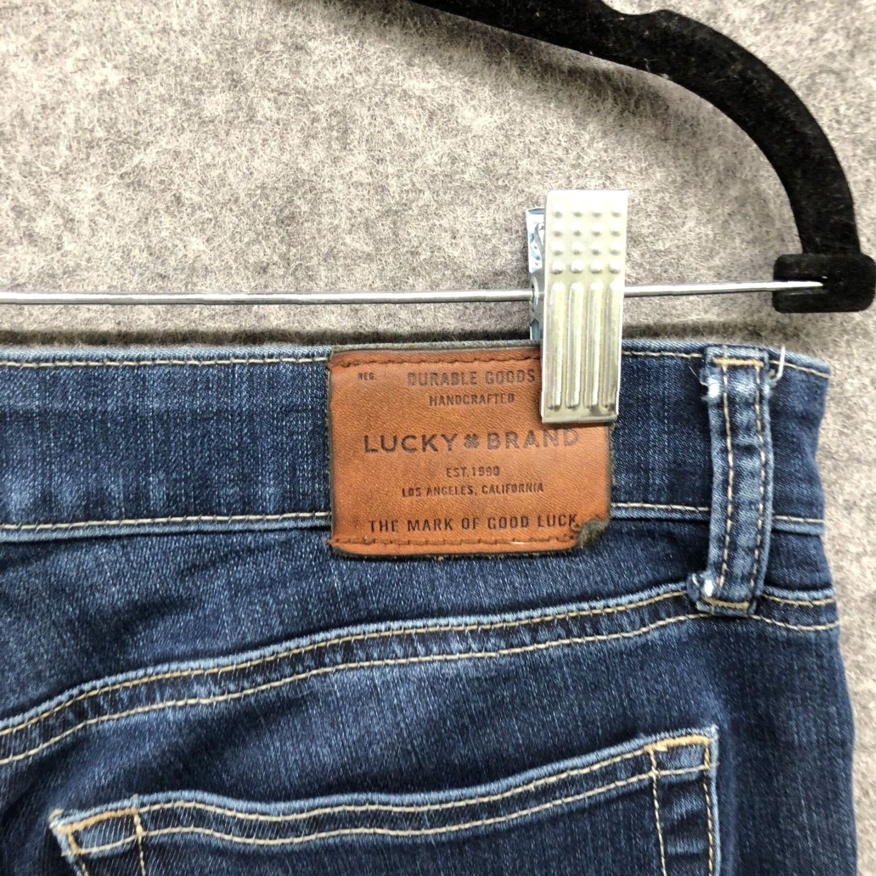 Lucky Brand Lucky Brand Women's Blue Low Rise Skinny Jeans, Size 6, Cotton Blend, Stretch Size 28" / US 6 / IT 42 - 7 Thumbnail
