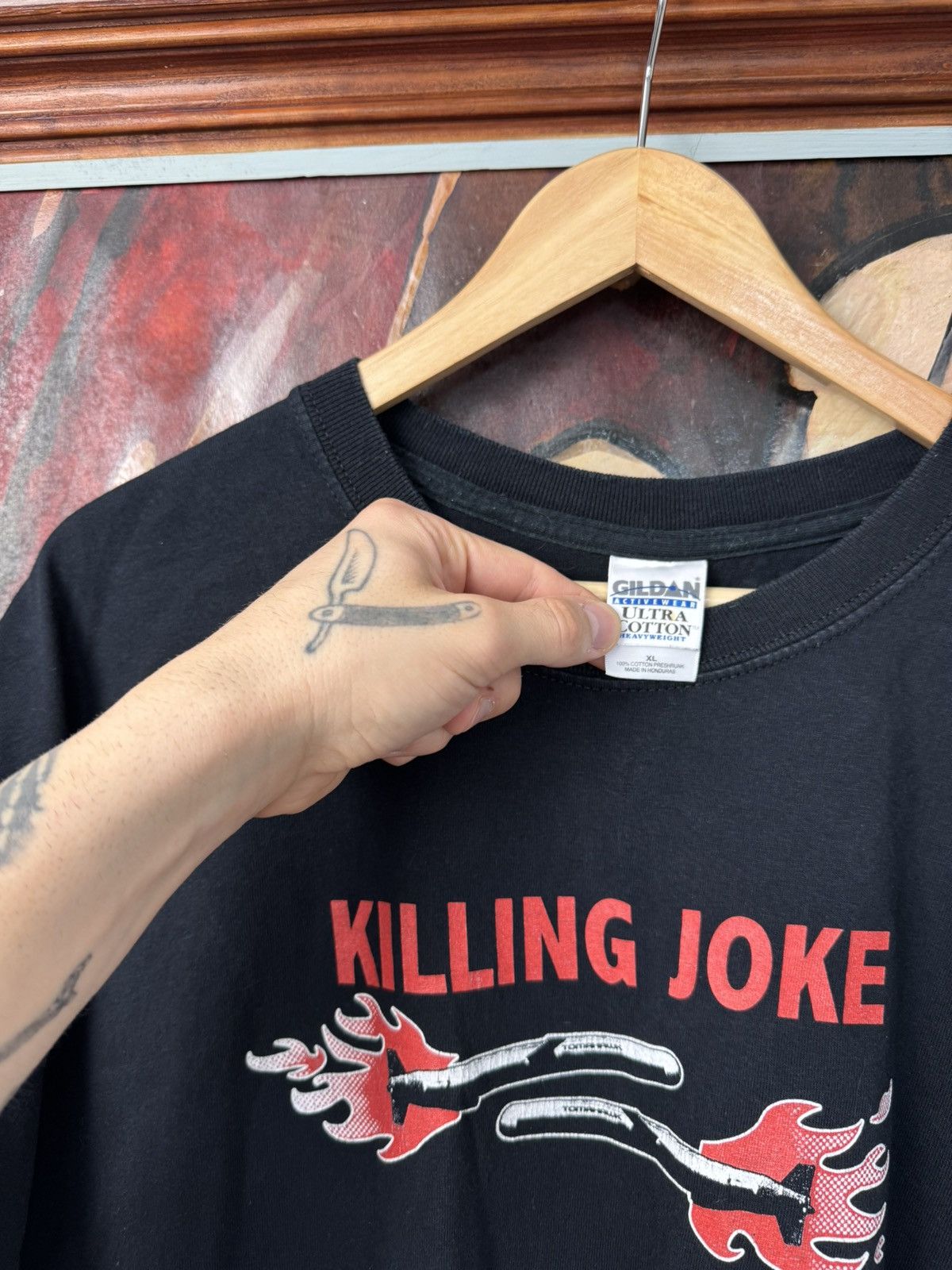 Band Tees Killing Joke Shirt Post Punk Vintage Band Tee Y2K Rare Print Size US XL / EU 56 / 4 - 2 Thumbnail