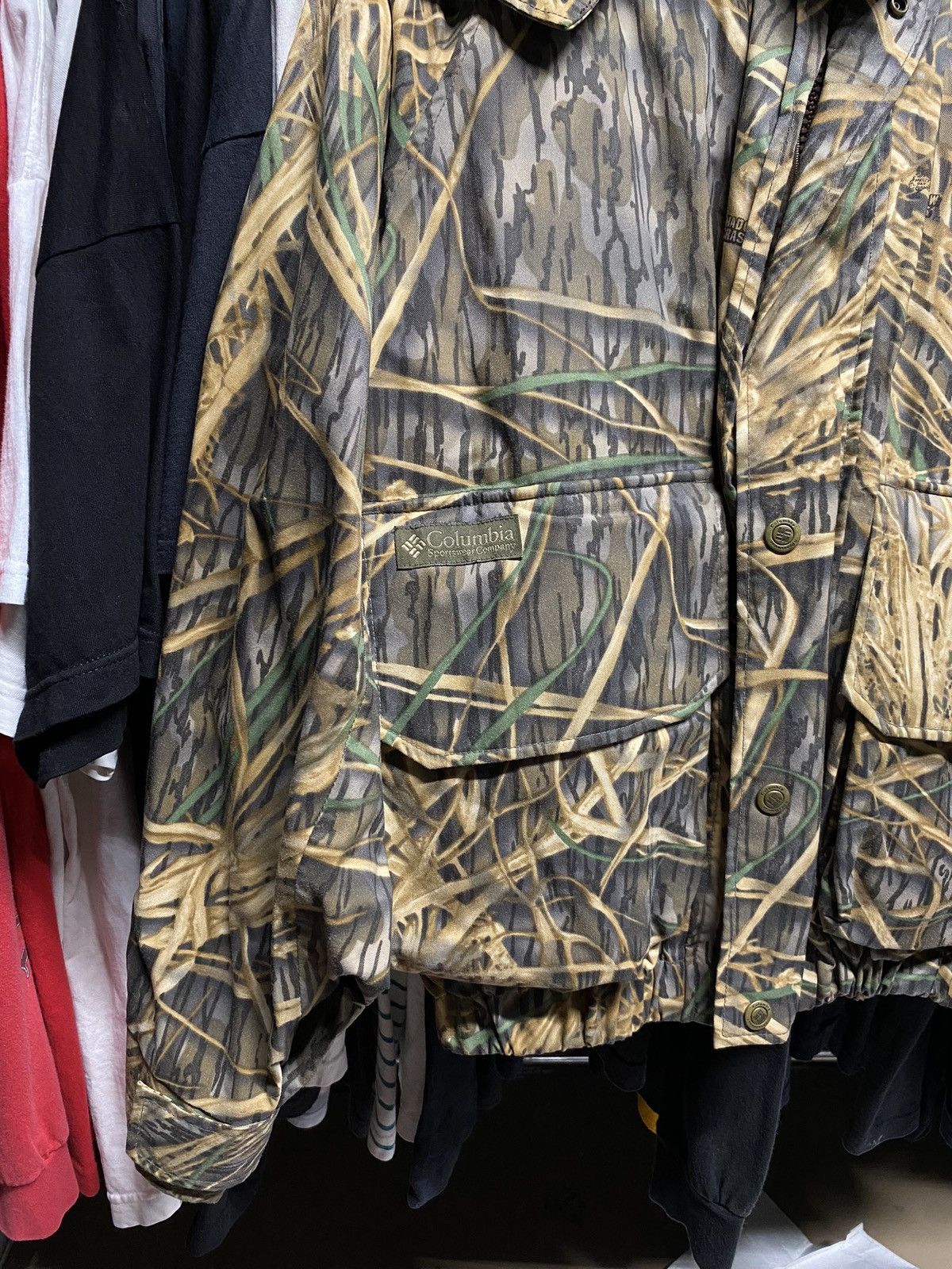 Columbia × Vintage Vintage 90’s Columbia Tree Camo Hoodie Jacket Large Size US L / EU 52-54 / 3 - 4 Thumbnail