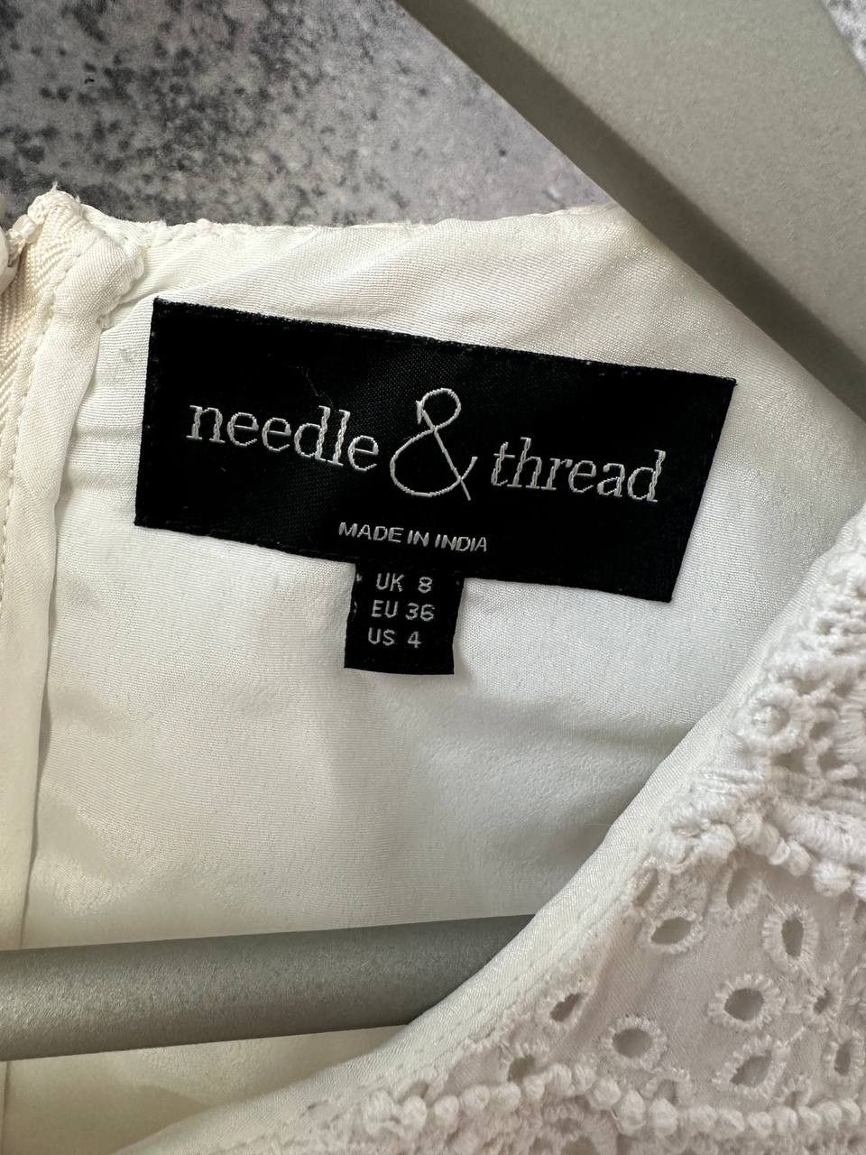 Needles Needle & Thread White Broderie Lace Sleeveless Dress Size S / US 4 / IT 40 - 11 Thumbnail