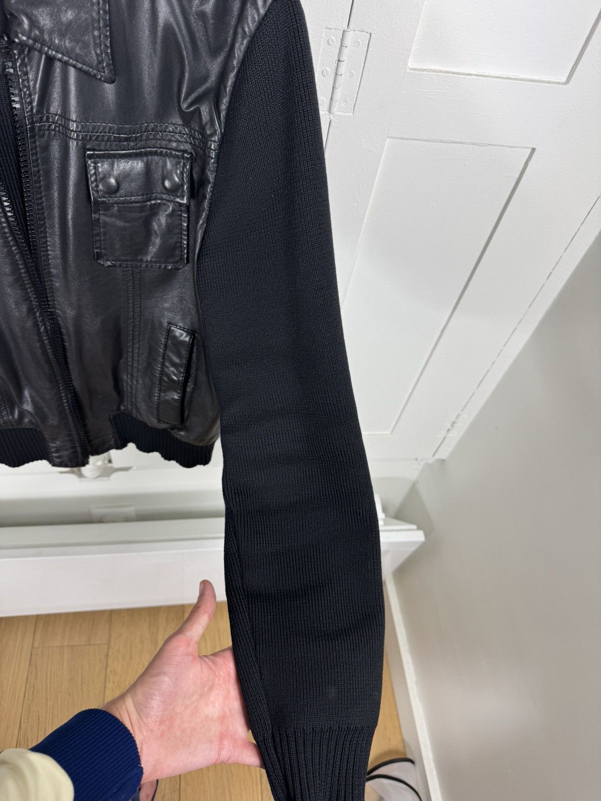 Dior × Hedi Slimane Dior Hedi Slimane FW05 Wool Leather Jacket Size US M / EU 48-50 / 2 - 6 Thumbnail