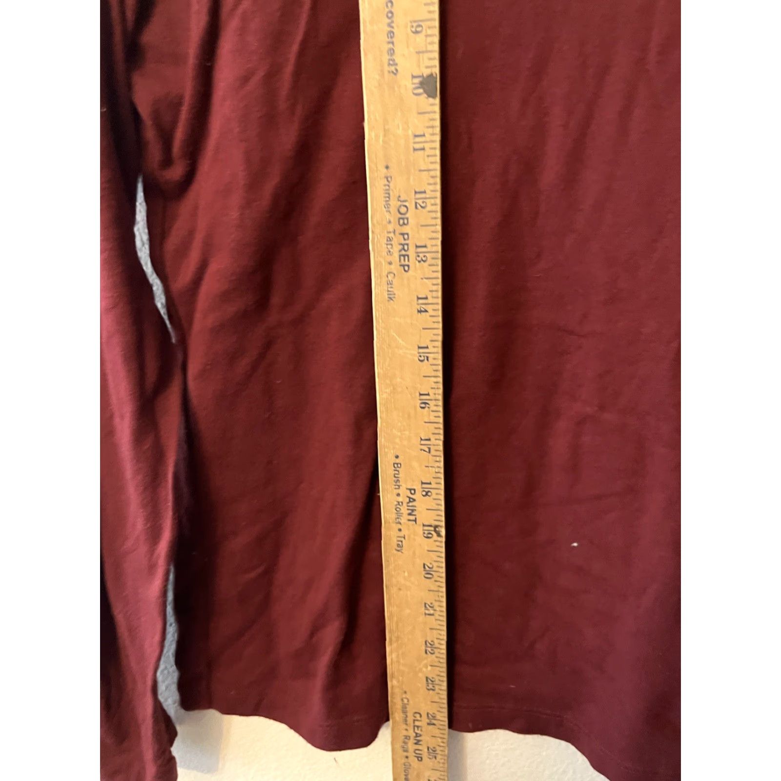Vintage A New Day Shirt Womens Medium Red Burgundy V-Neck Long Sleeve Slim Knit Casual Size M / US 6-8 / IT 42-44 - 4 Thumbnail