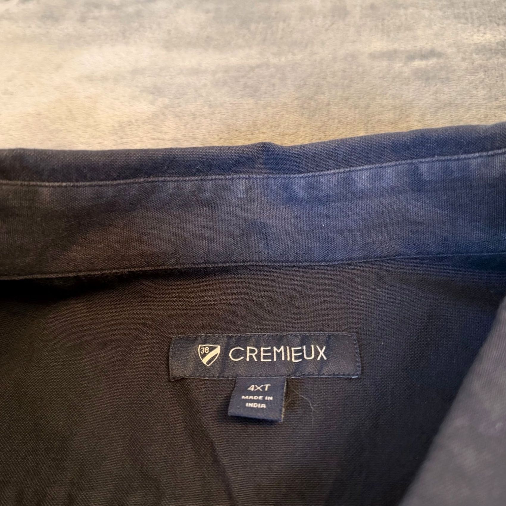Cremieux VINTAGE Cremieux Black Button-Down Shirt Long Sleeve Cotton Twill 4XT 66in Chest Big & Tall Mens, Classic, Professional, Workwear Size US XXL / EU 58 / 5 - 2 Thumbnail