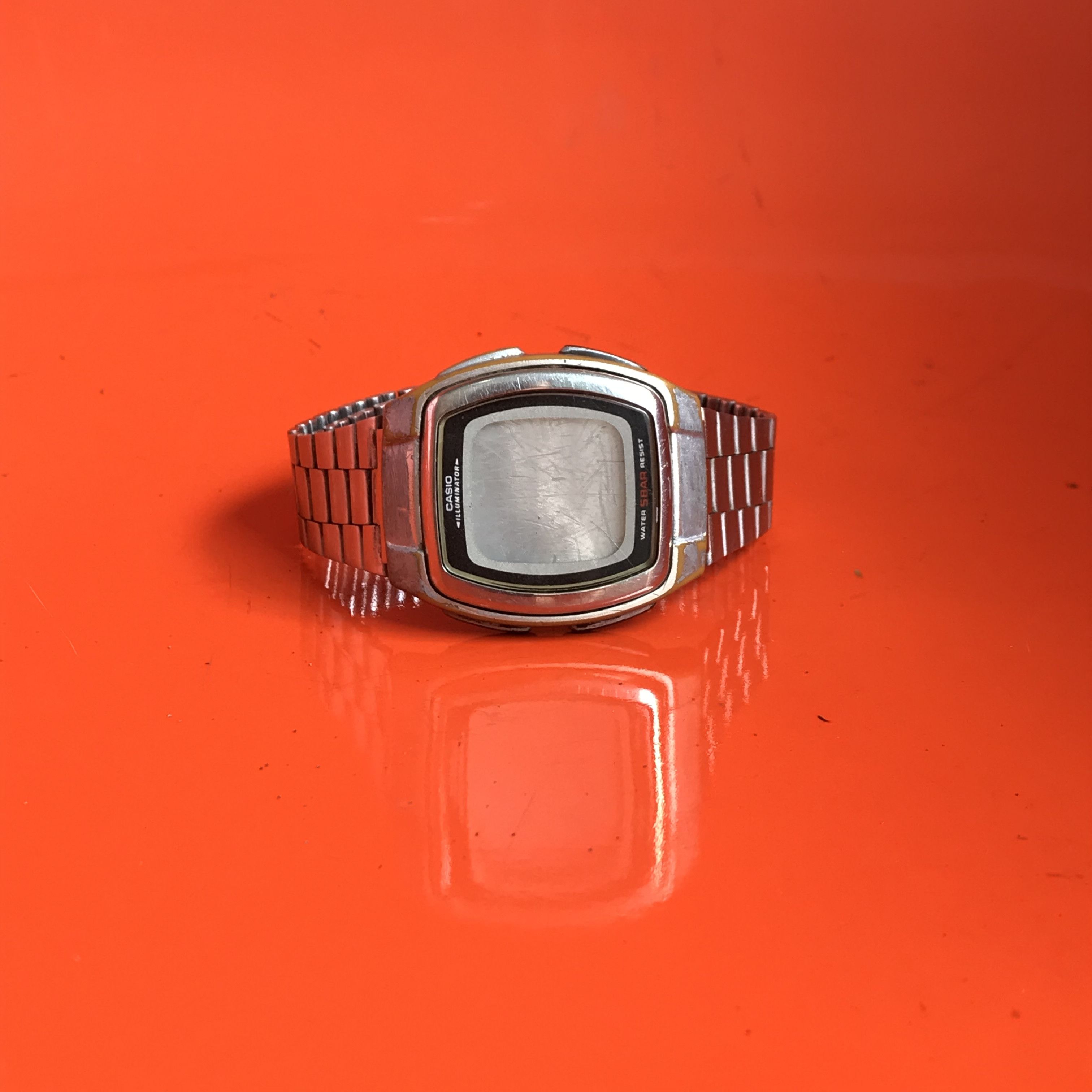 Vintage Casio illuminator Digital Watch mens retro Stainless steel Size ONE SIZE - 2 Thumbnail