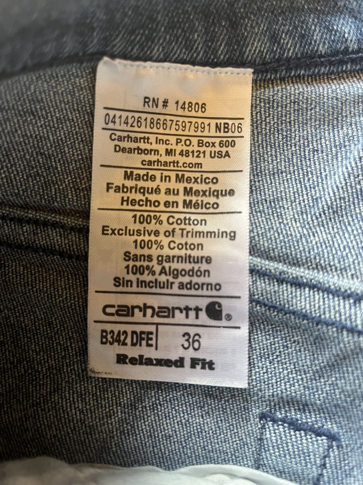 Carhartt Carhartt jeans Size US 36 / EU 52 - 6 Thumbnail