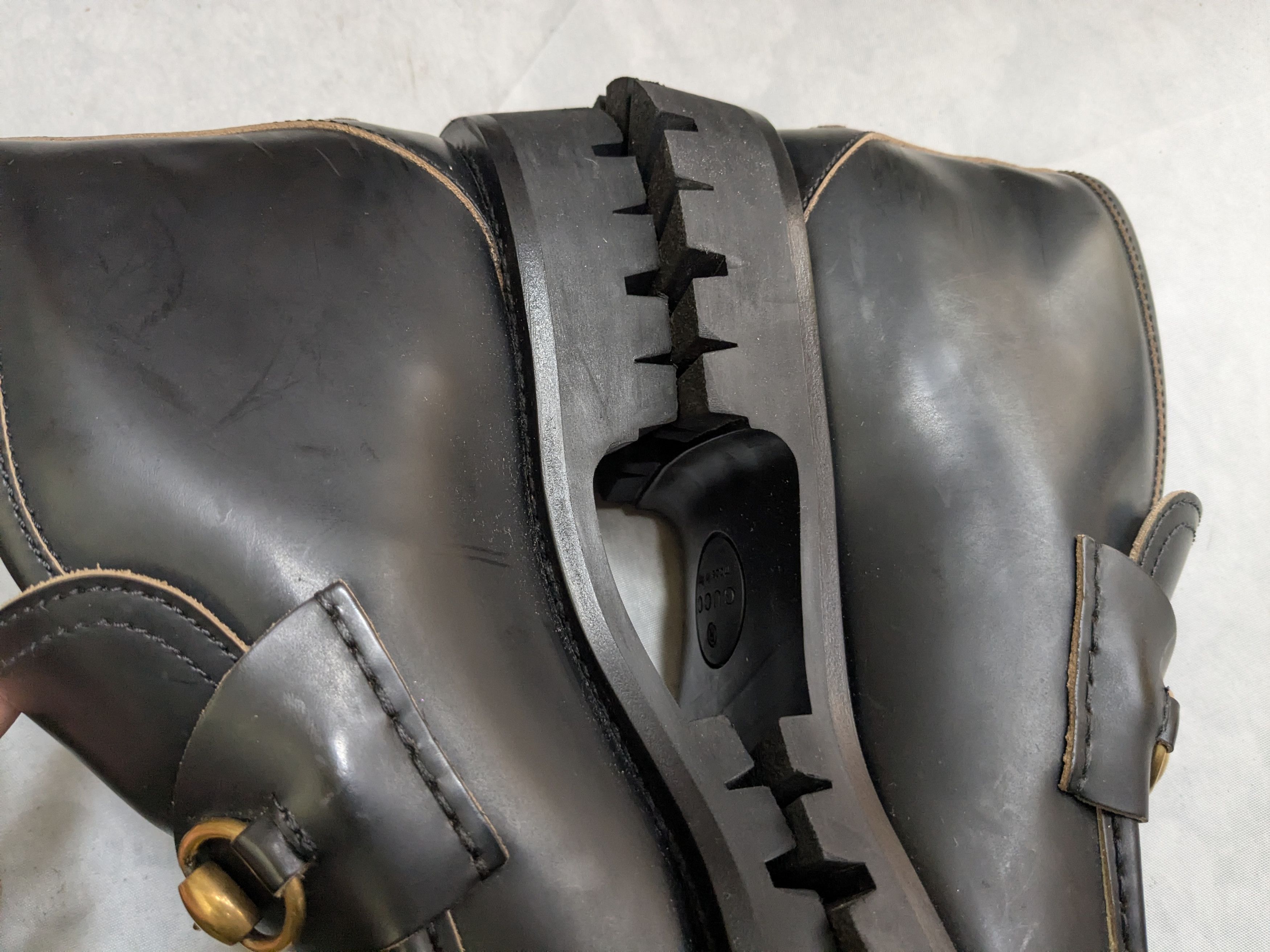 Gucci Gucci Horsebit Loafers Black 9.5 Leather Chukka Boots Size US 9.5 / EU 42-43 - 9 Thumbnail