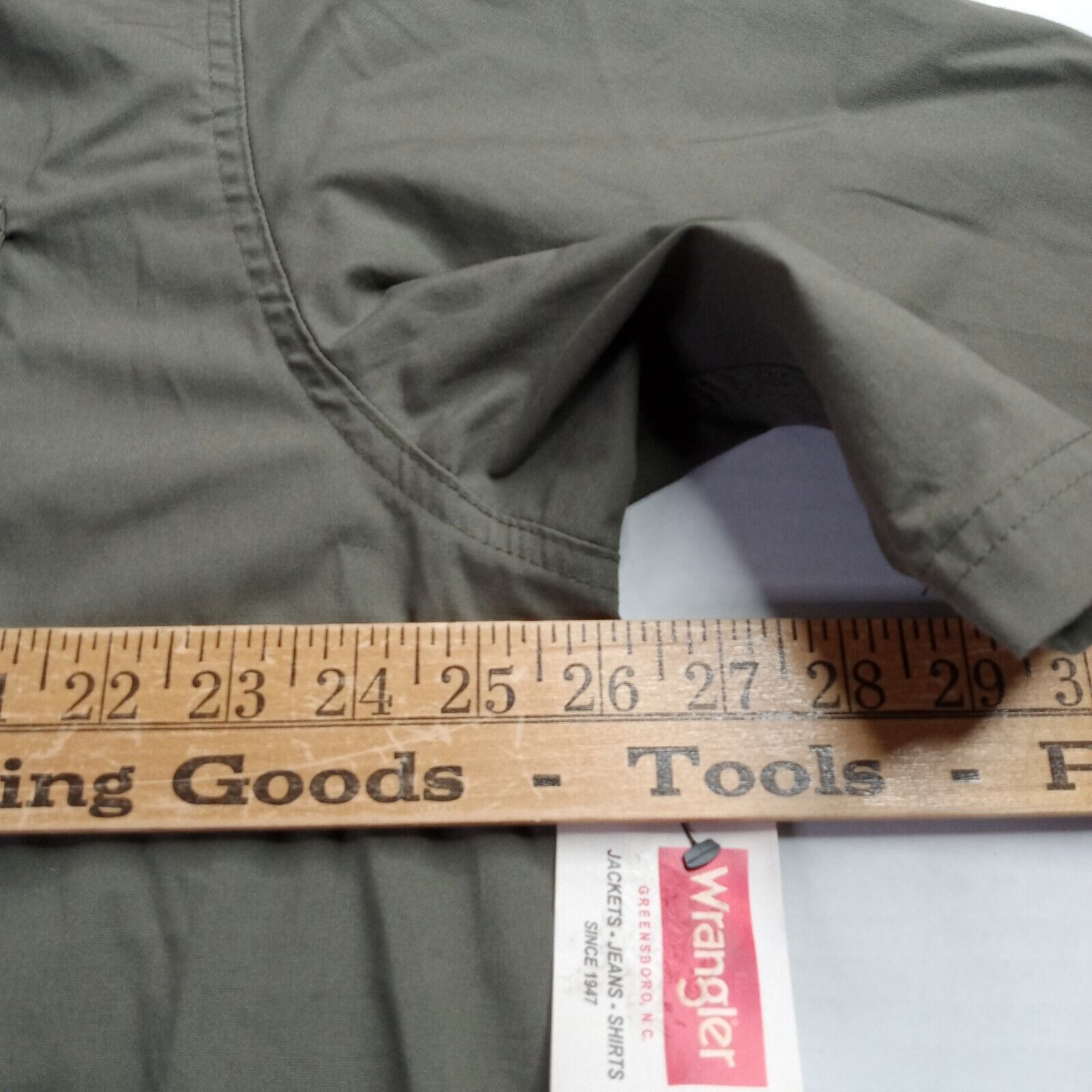 Wrangler Wrangler Shirt Men's XL XLarge Green Relaxed Fit Pockets Size US XL / EU 56 / 4 - 4 Thumbnail