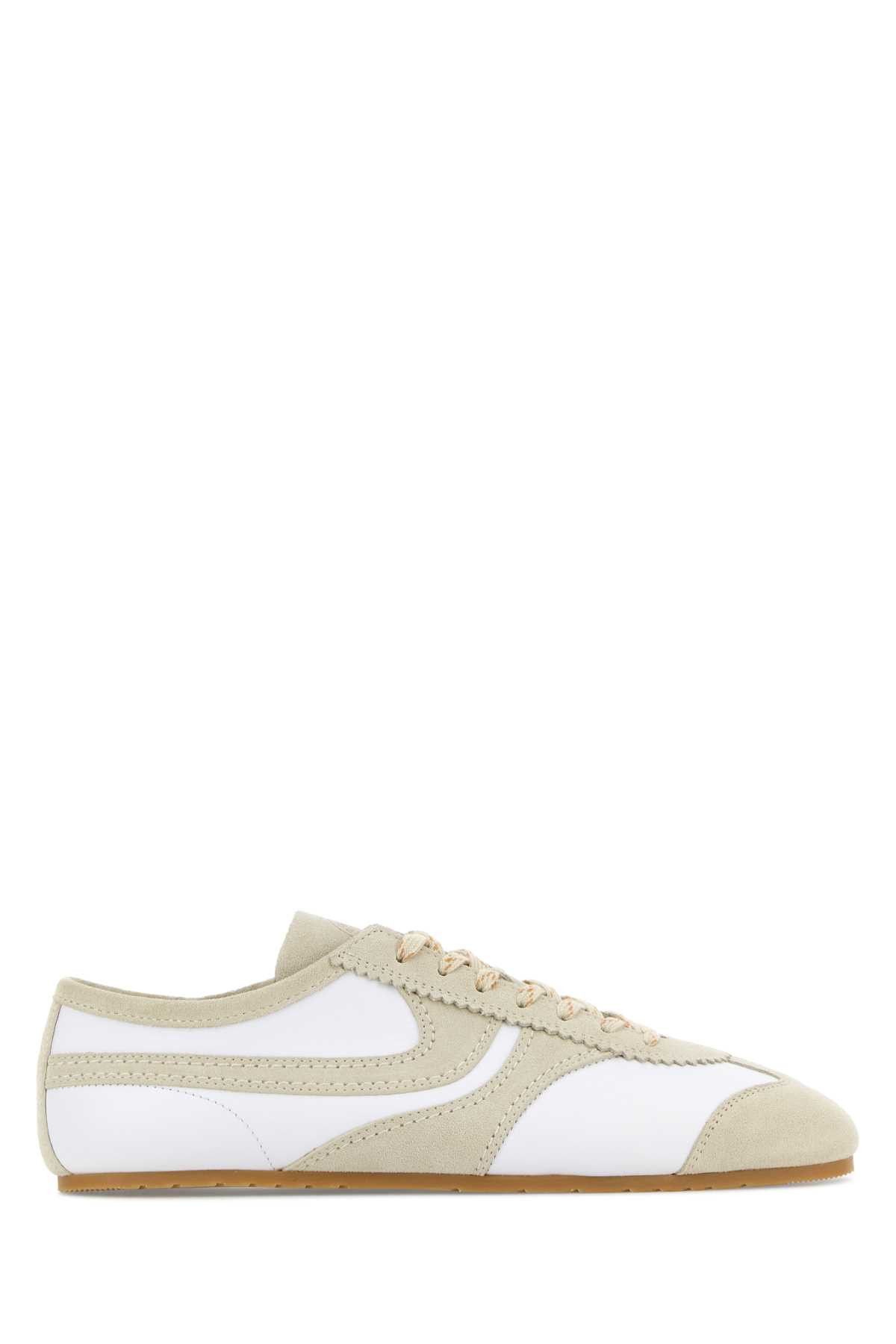 Dries Van Noten Two-Tone Leather Sneakers Size US 7 / EU 40 - 1 Thumbnail
