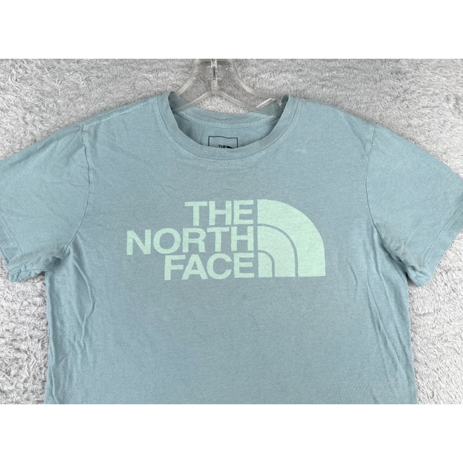 The North Face VINTAGE The North Face Shirt Women S Petite Blue Short Sleeve Crew 100% Cotton READ Size S / US 4 / IT 40 - 4 Thumbnail