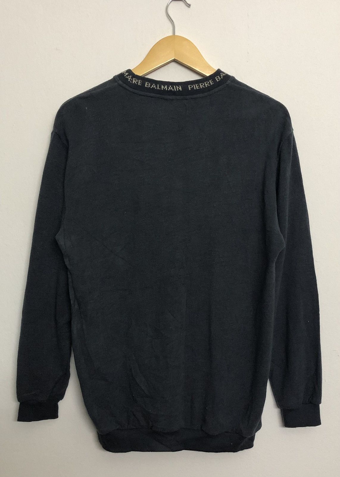 Balmain Pierre Balmain Paris Crewneck Knitted Neck Sweatshirt Size US M / EU 48-50 / 2 - 2 Thumbnail