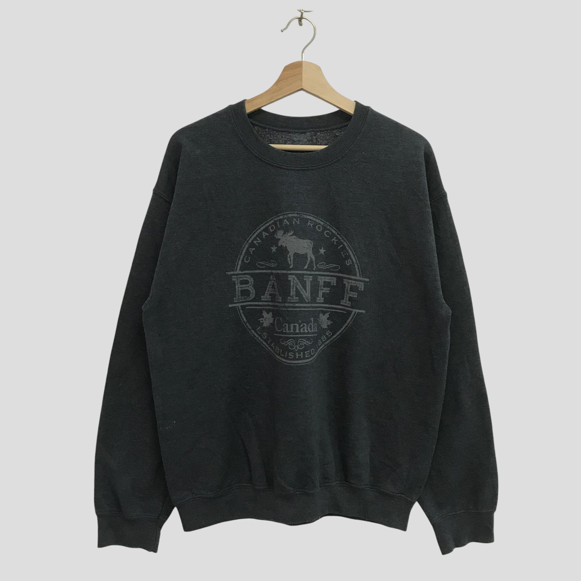 Canada West Vintage Banff Canada Grey Sweatshirt - 387 Size US M / EU 48-50 / 2 - 1 Thumbnail