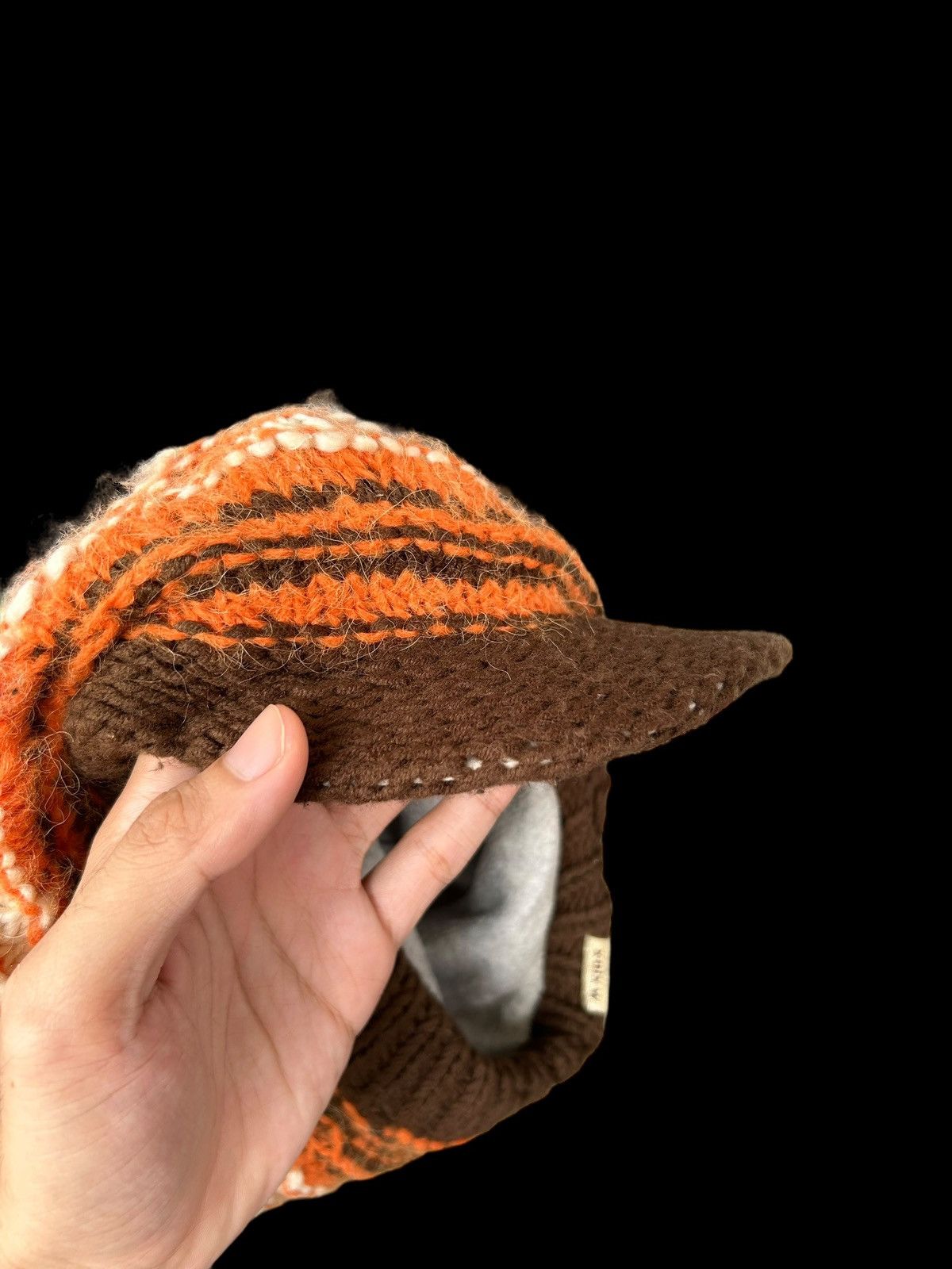 Japanese Brand × Kapital × Vintage Crochet knitt Japanese Brand big Hats 🎌☠️☠️ Size ONE SIZE - 4 Thumbnail
