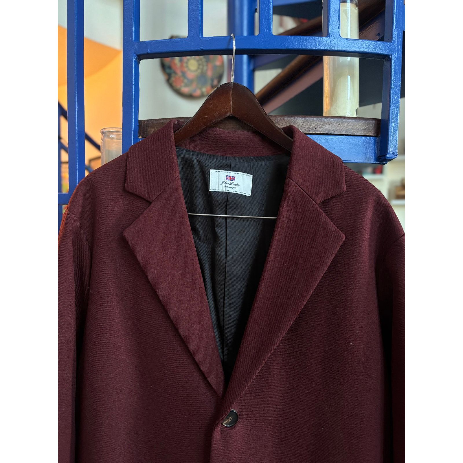 Vintage Joker London Burgundy Long Coat Size M Size US M / EU 48-50 / 2 - 4 Thumbnail