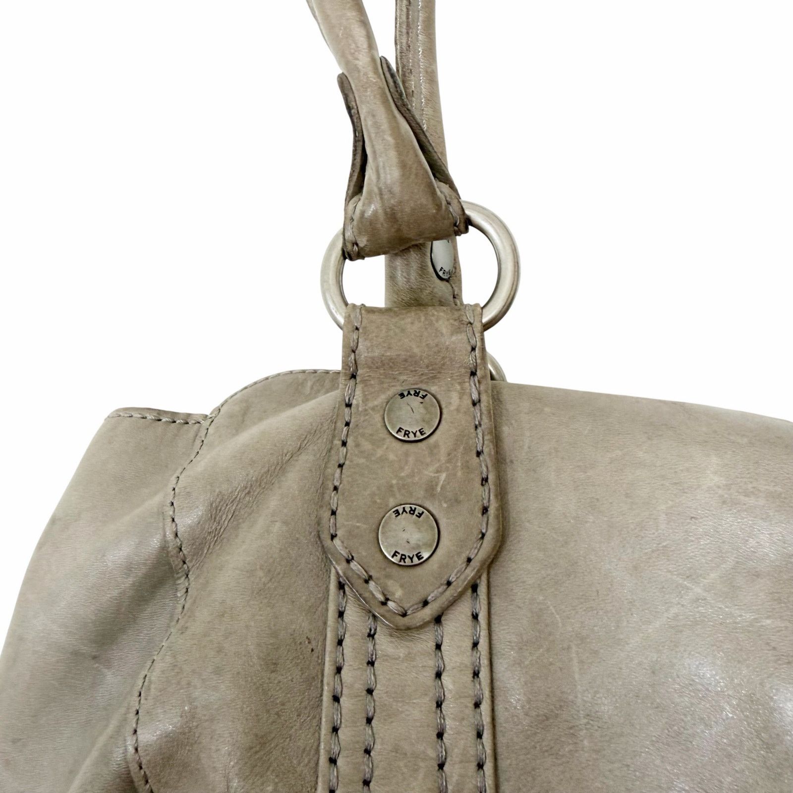 Frye Frye Melissa Gray Leather Tote Shouder Bag Size ONE SIZE - 4 Thumbnail