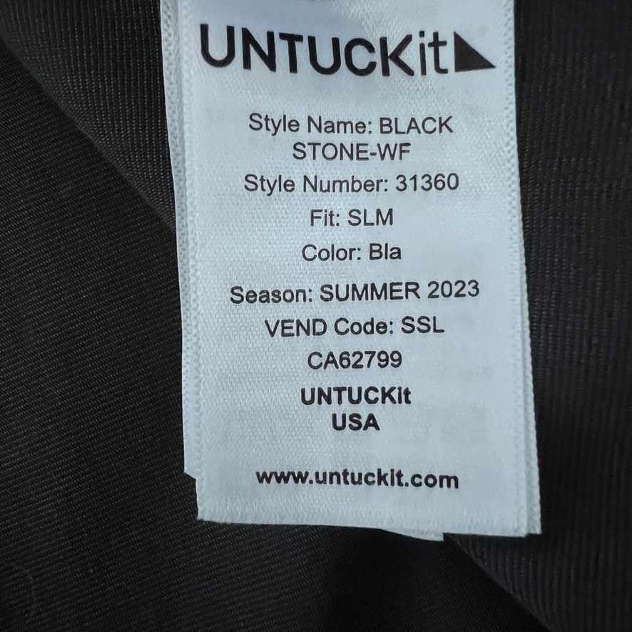 UNTUCKit UNTUCKit Mens XL Black Slim Fit Long Sleeve Cotton Soft Comf Size US XL / EU 56 / 4 - 5 Thumbnail