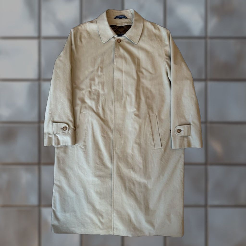 Polo Ralph Lauren VINTAGE Polo Ralph Lauren Trench Coat 46 Khaki Long Overcoat Winter Outerwear Men Beige 90s USA Carhartt J97 Style Coat Mens Size US XXL / EU 58 / 5 - 1 Thumbnail