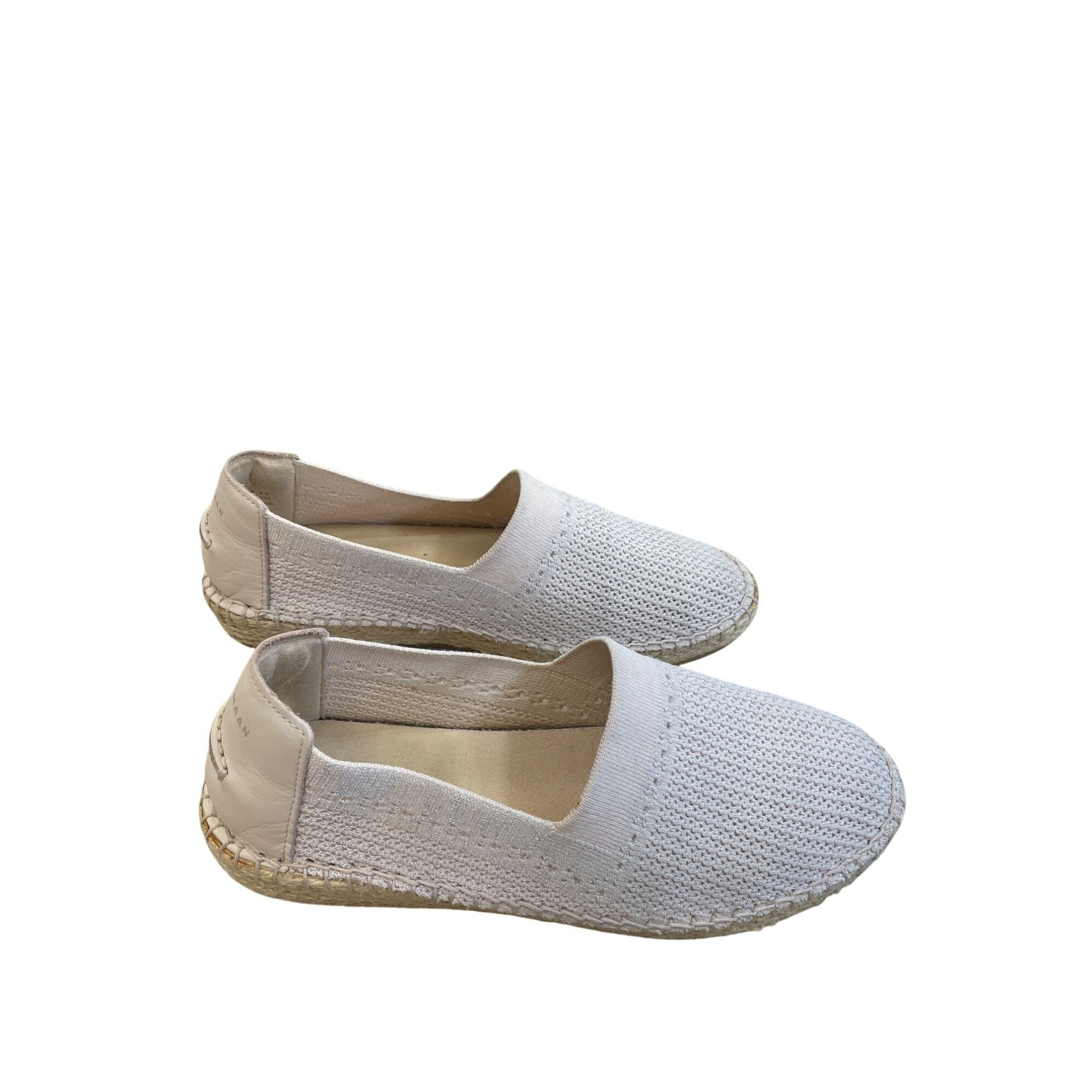 Cole Haan Cole Haan Womens Tan Espadrille Slip-On Loafers Flats Size 8 Size US 8 / IT 38 - 4 Thumbnail