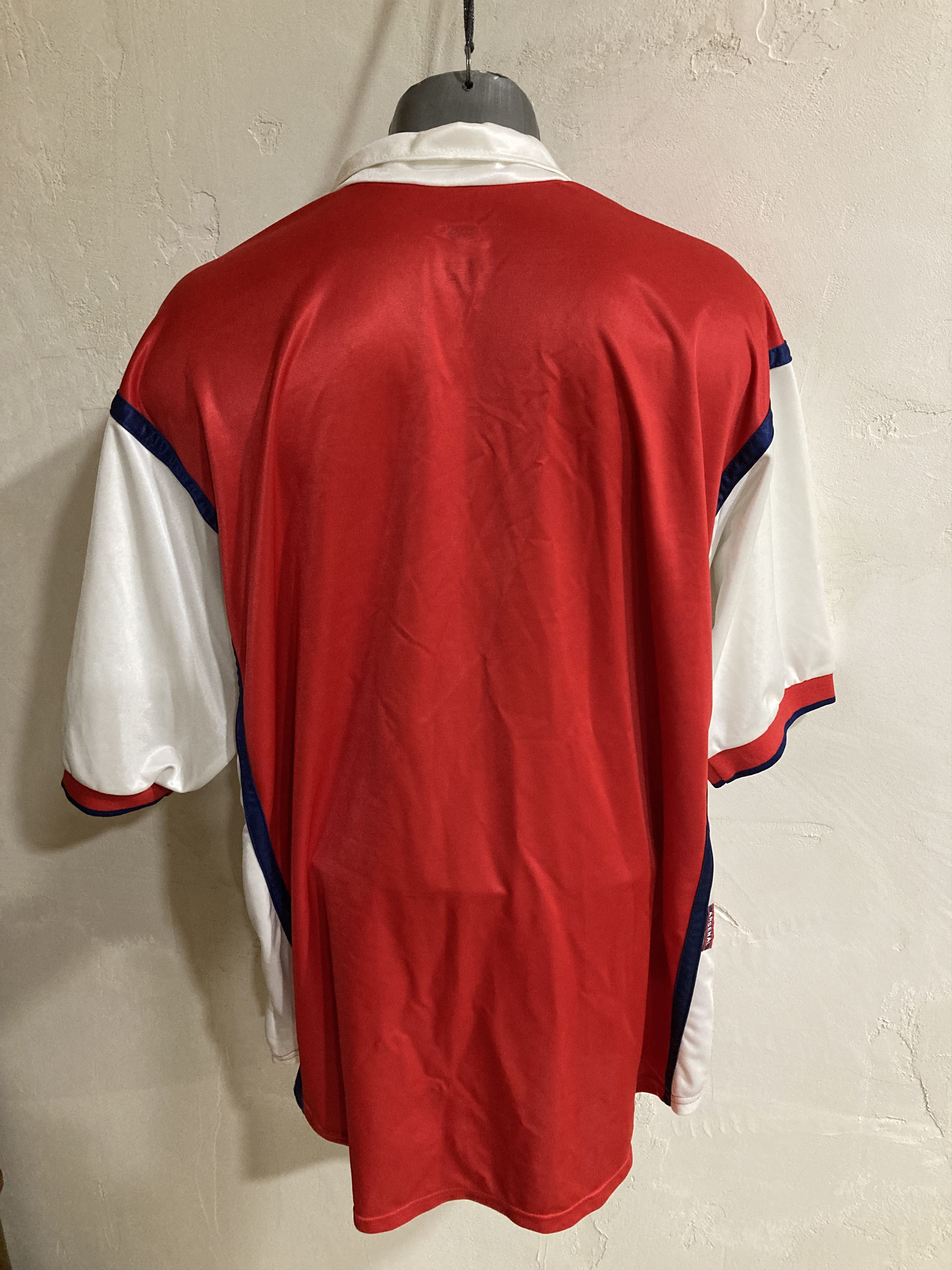 Nike 1998-99 Arsenal Home Jersey Shirt JVC [Very Good] Size US XXL / EU 58 / 5 - 2 Thumbnail