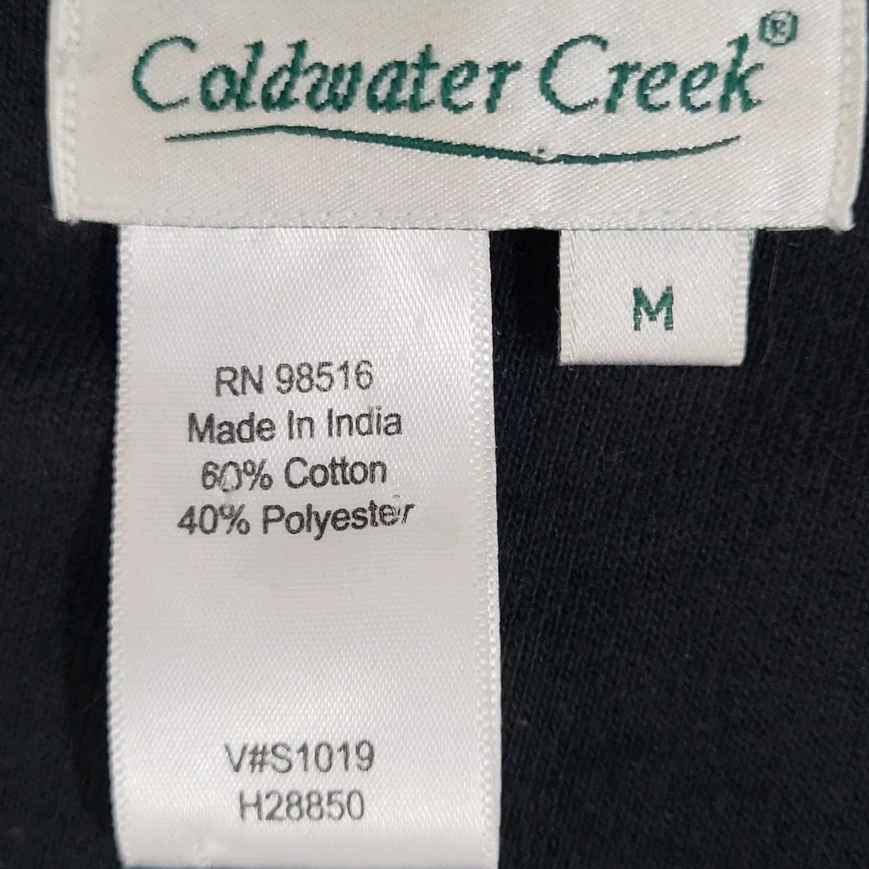 Coldwater Creek Coldwater Creek Jacket Women Medium Black Knit Beaded Embroidered Buttoned Collared Size M / US 6-8 / IT 42-44 - 3 Thumbnail