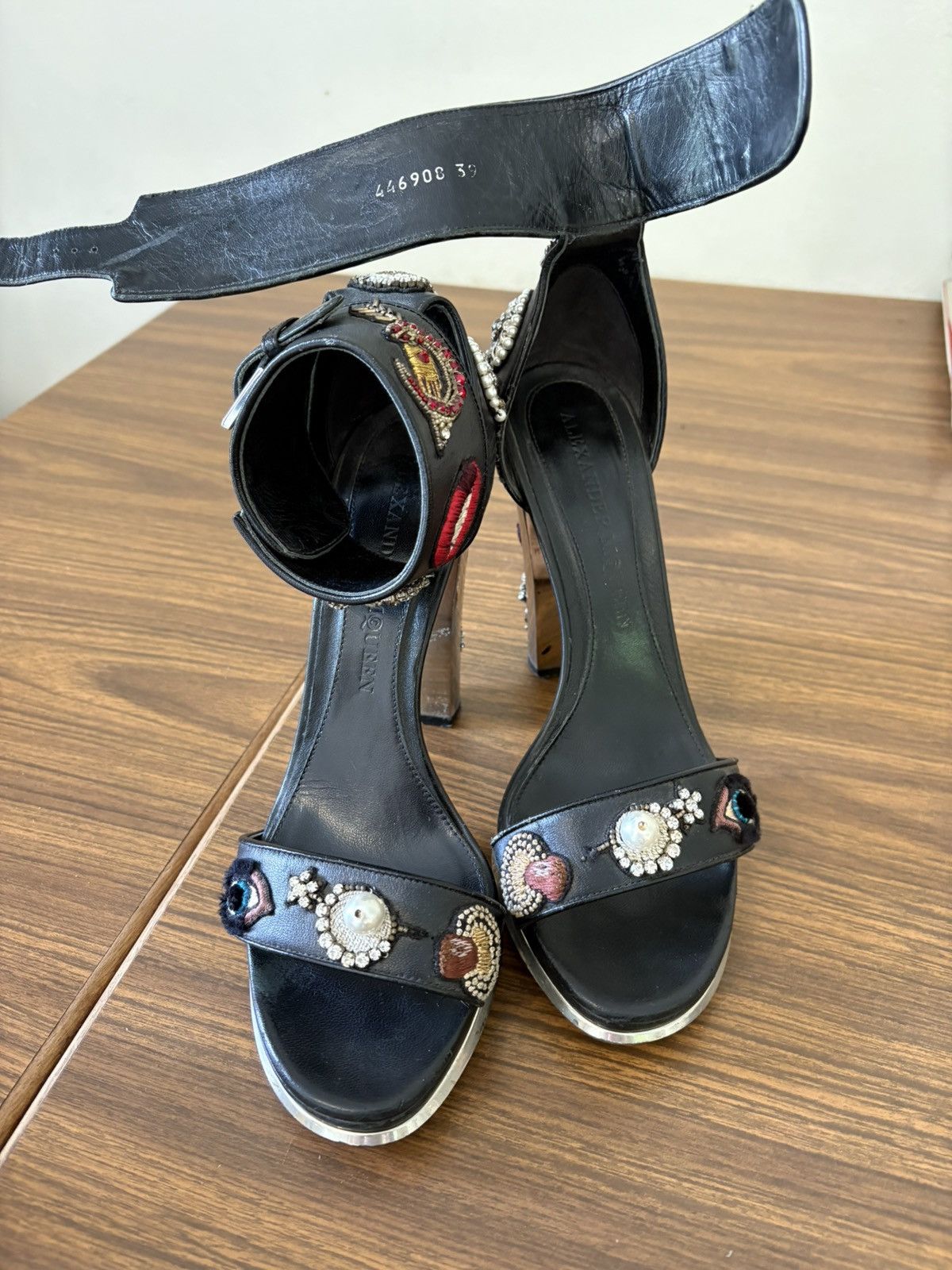 Alexander McQueen Rare Alexander McQueen Embroidered Obsession Heels Size US 8.5 / IT 38.5 - 9 Thumbnail