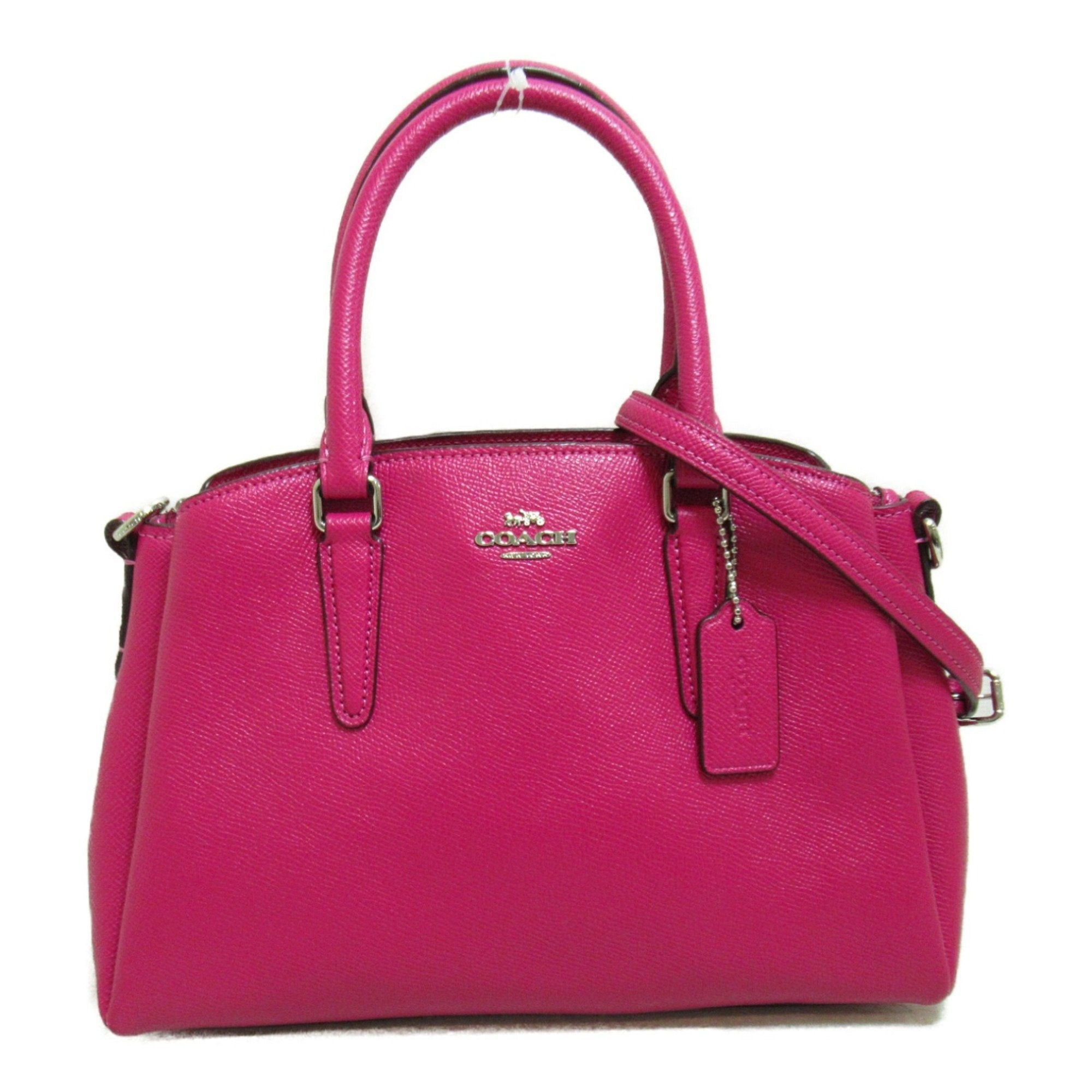 image of Coach 2Way Shoulder Bag Pink Leather F28977Svajn, Women's