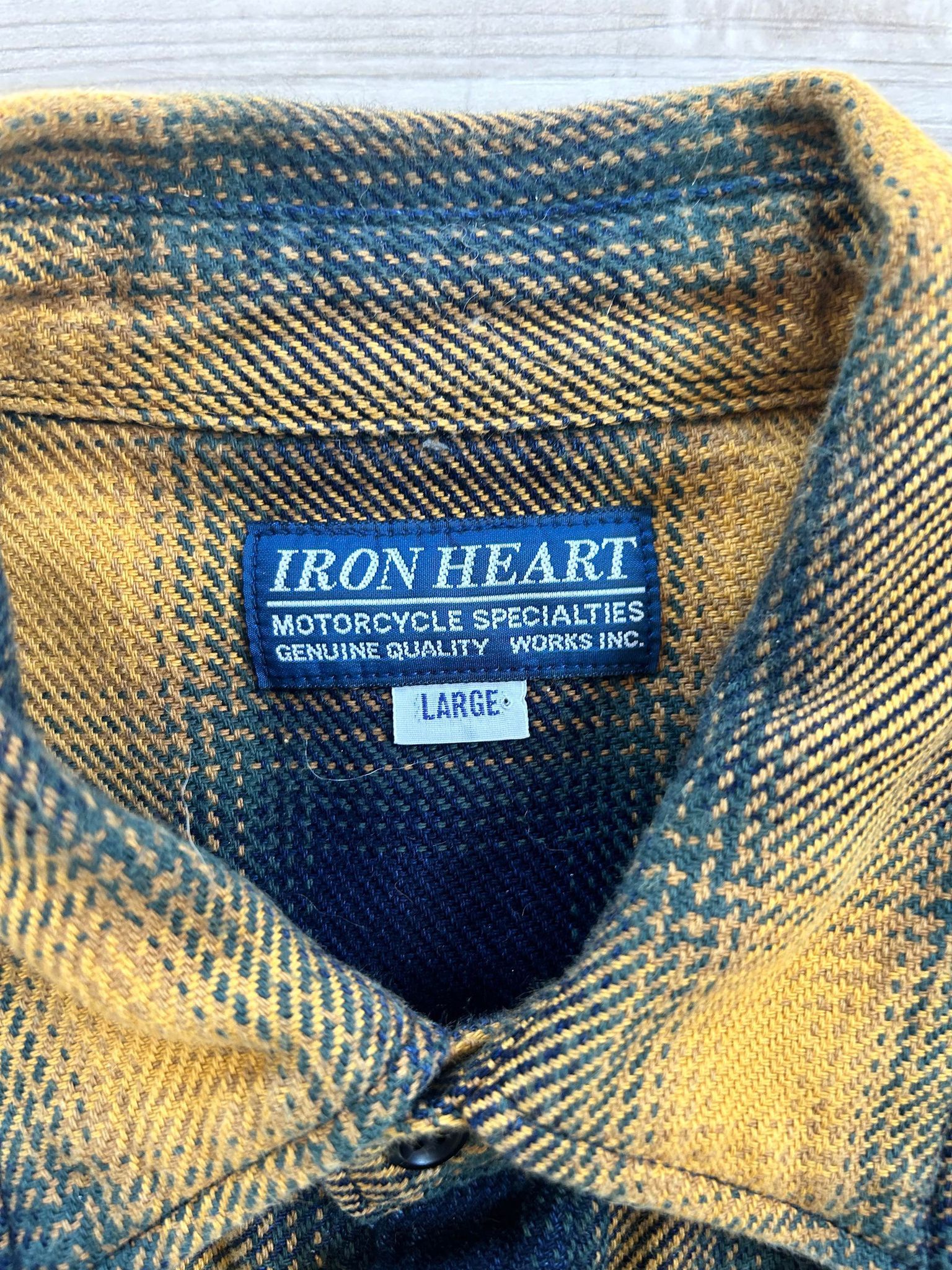 Iron Heart IHSH-316-YEL Western Ombre Check | Grailed