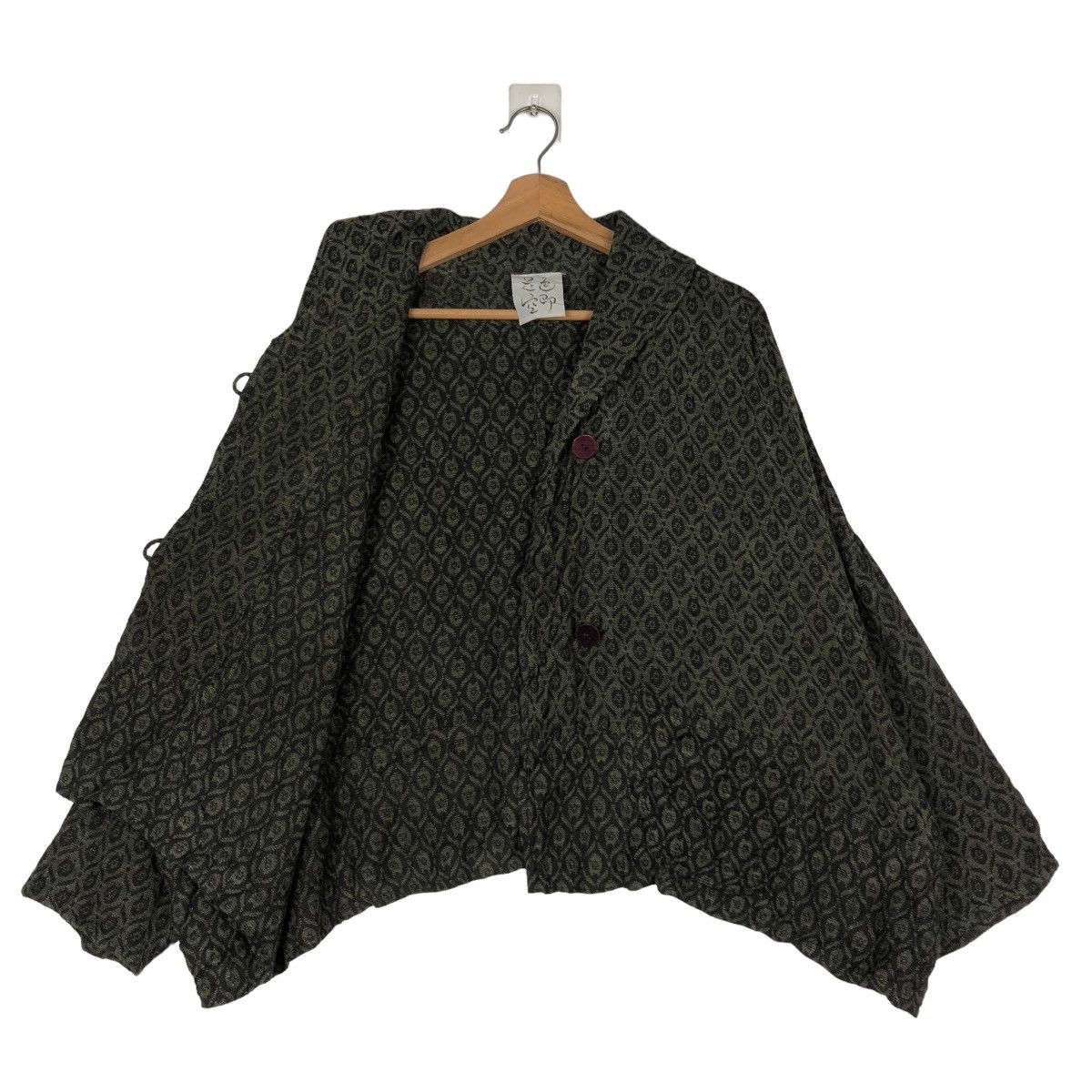 45rpm 📌VINTAGE CROPPED BIKER TRADITIONAL DESIGN KIMONO JACKET Size US M / EU 48-50 / 2 - 3 Thumbnail