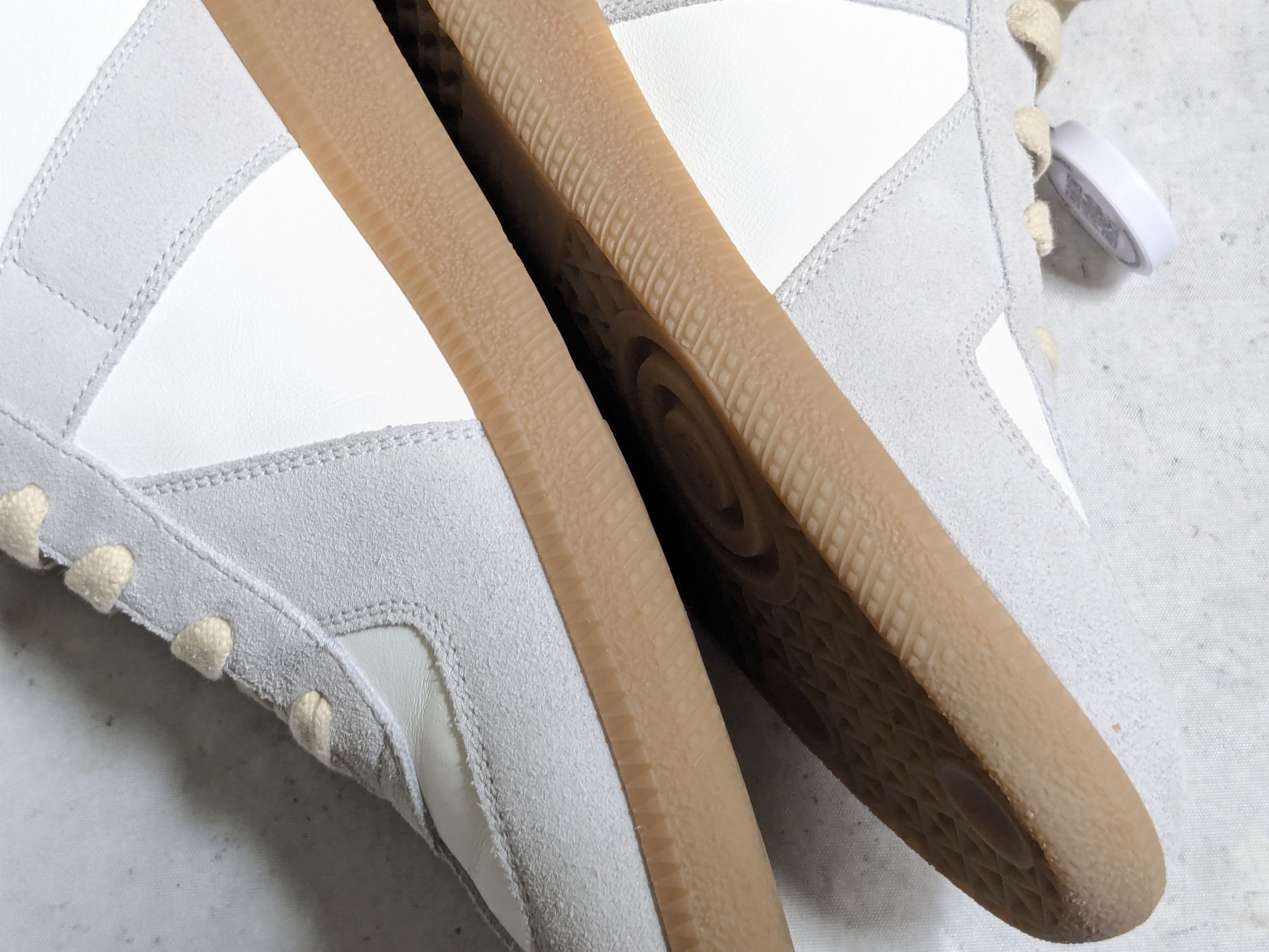 Maison Margiela Maison Margiela GAT Replica White Gray 11 44 Low Top Size US 11 / EU 44 - 13 Thumbnail